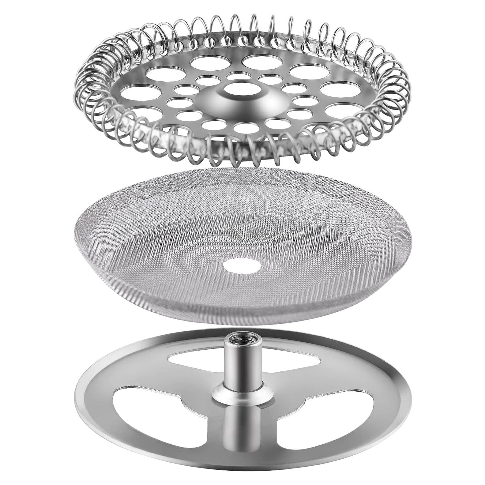 Set de 3 filtros de acero inoxidable para prensa francesa 12 oz