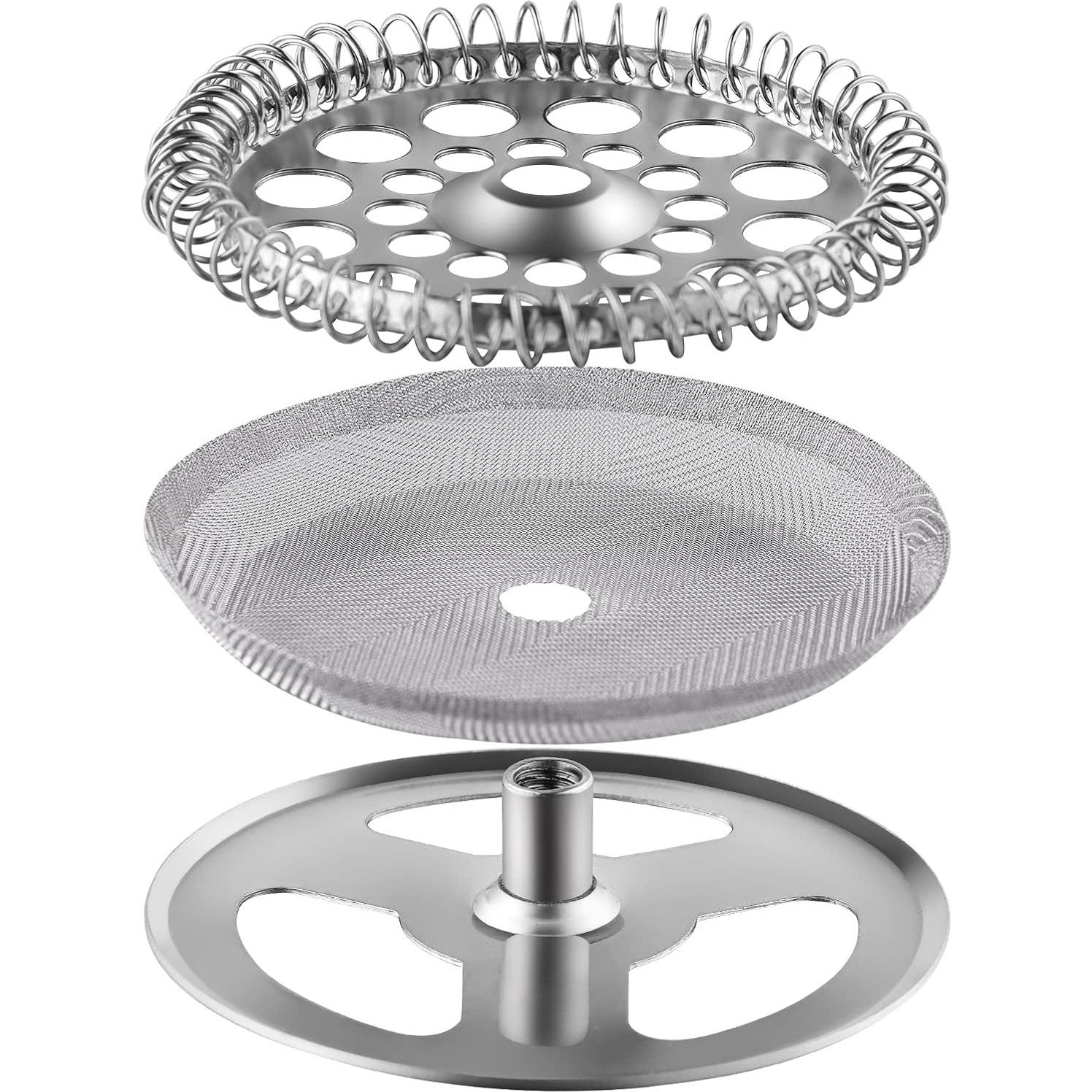 Set de 3 filtros de acero inoxidable para prensa francesa 12 oz