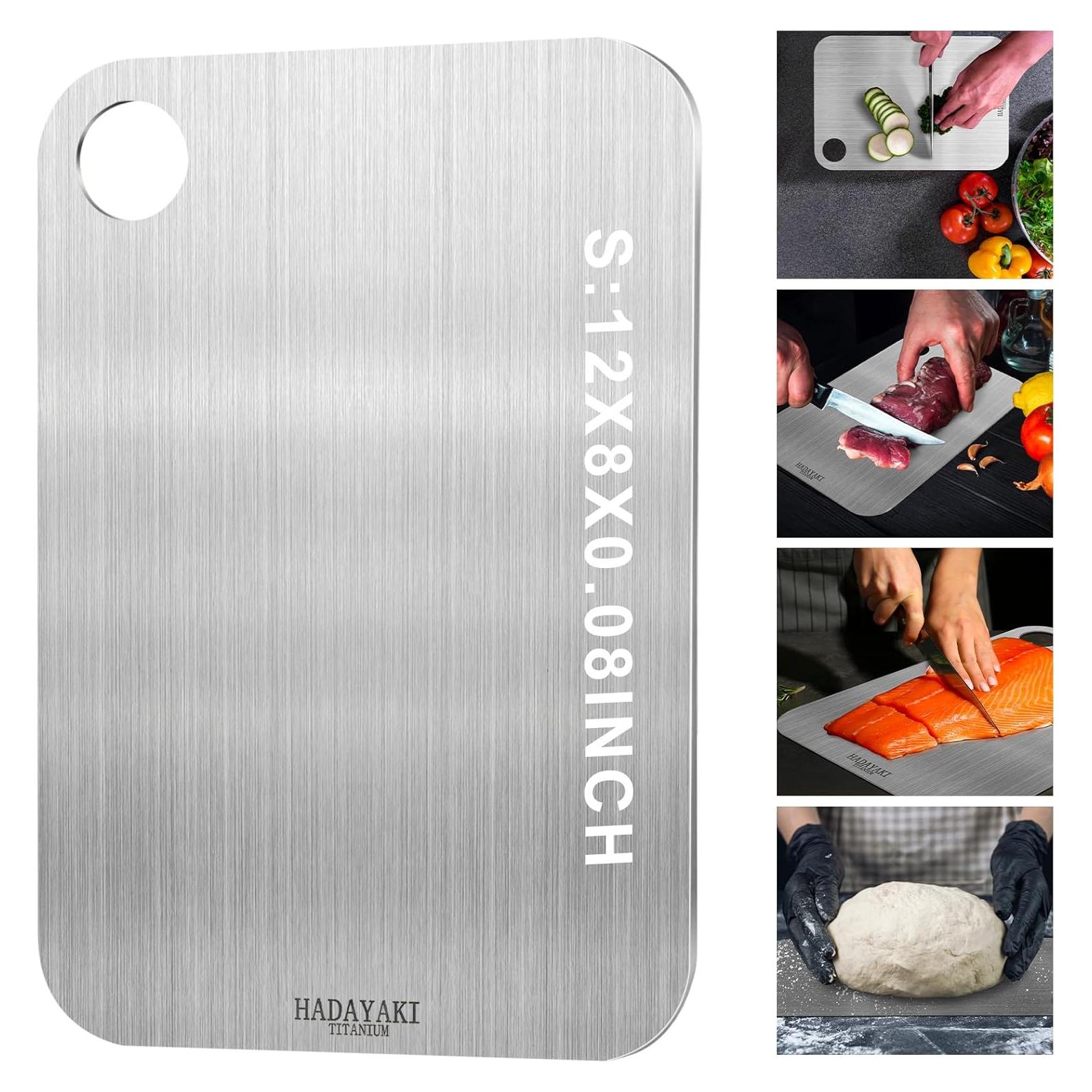 Tabla de Cortar de Titanio HADAYAKI 30.48x20.32cm Doble Cara