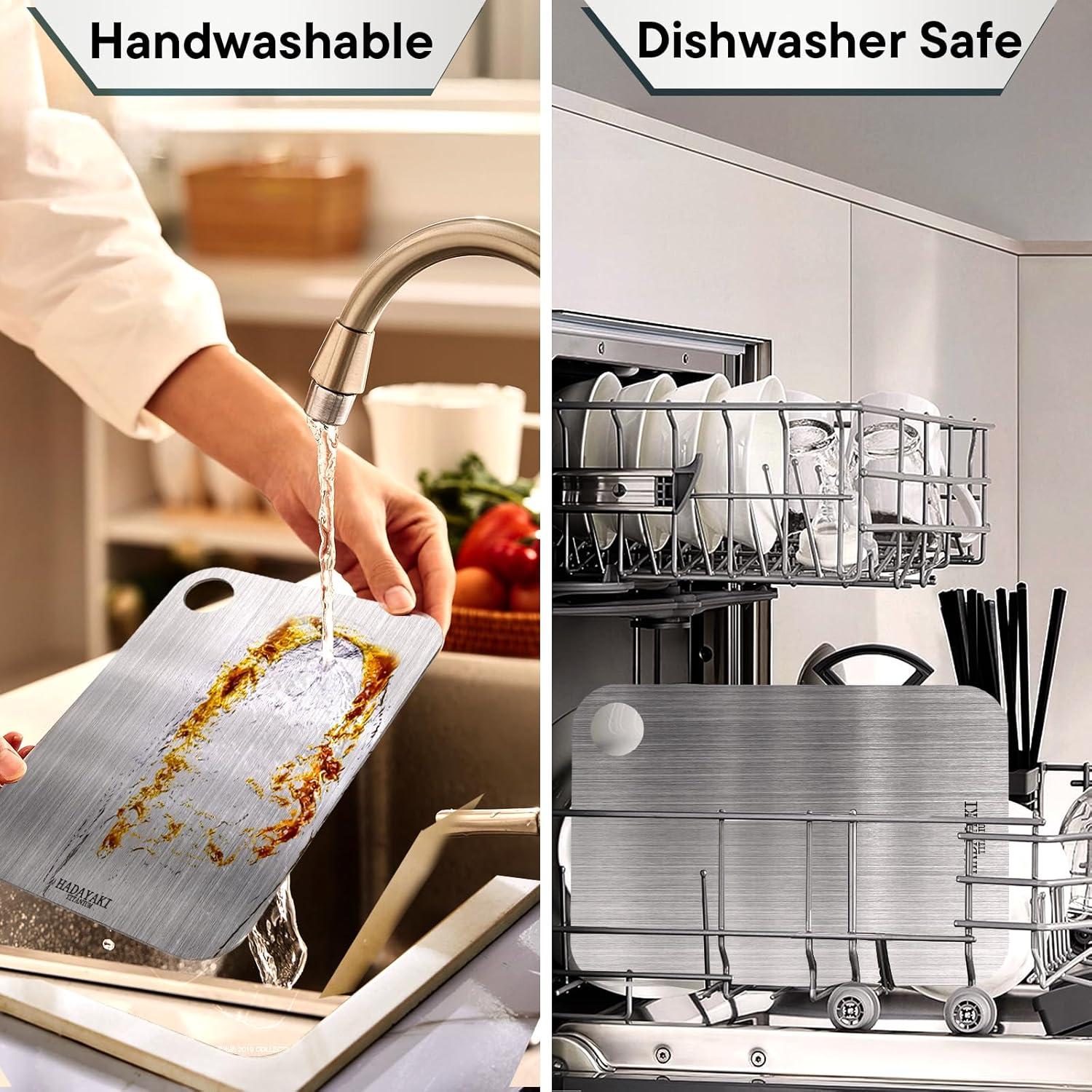 Tabla de Cortar de Titanio HADAYAKI 30.48x20.32cm Doble Cara