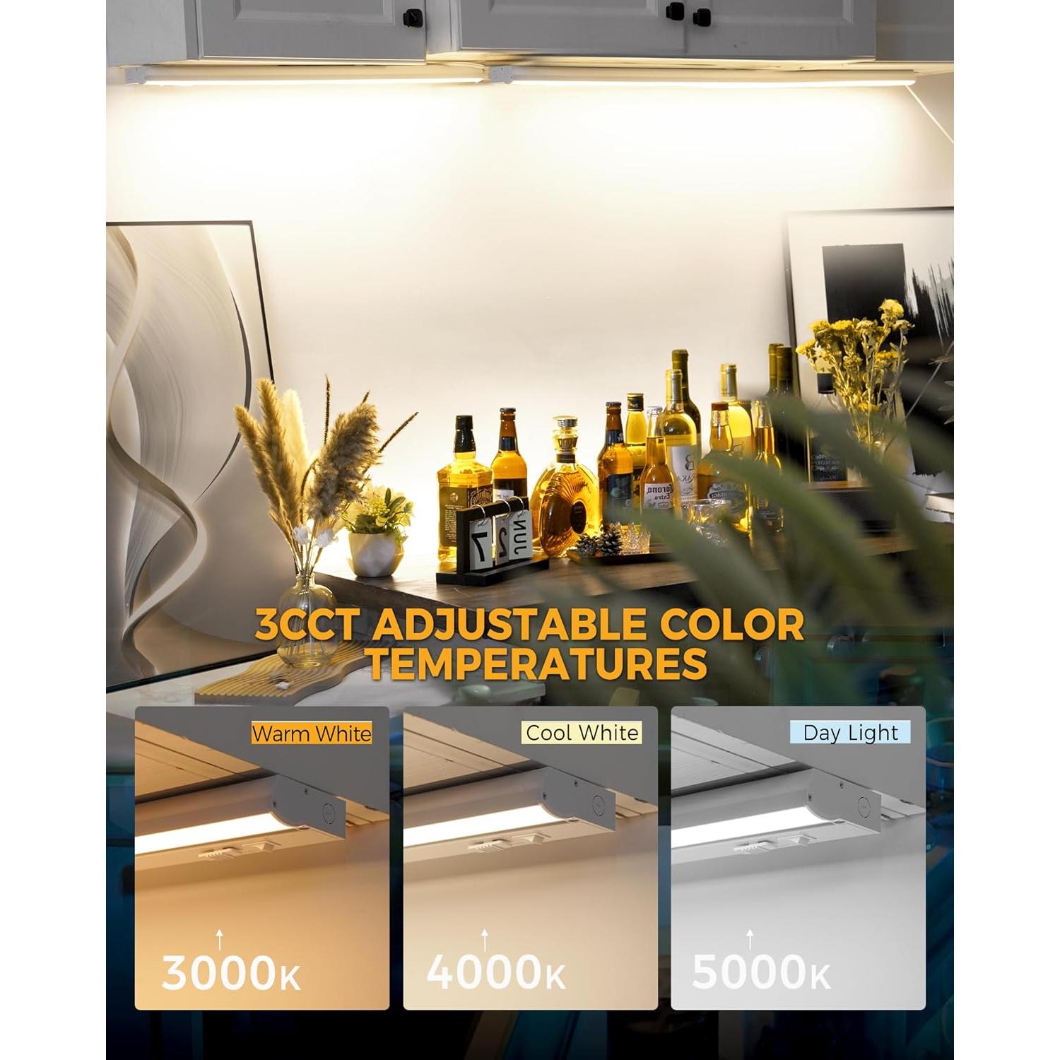 Luz LED de Bajo Gabinete Snyloe 30.48 cm 9W 600LM Regulable