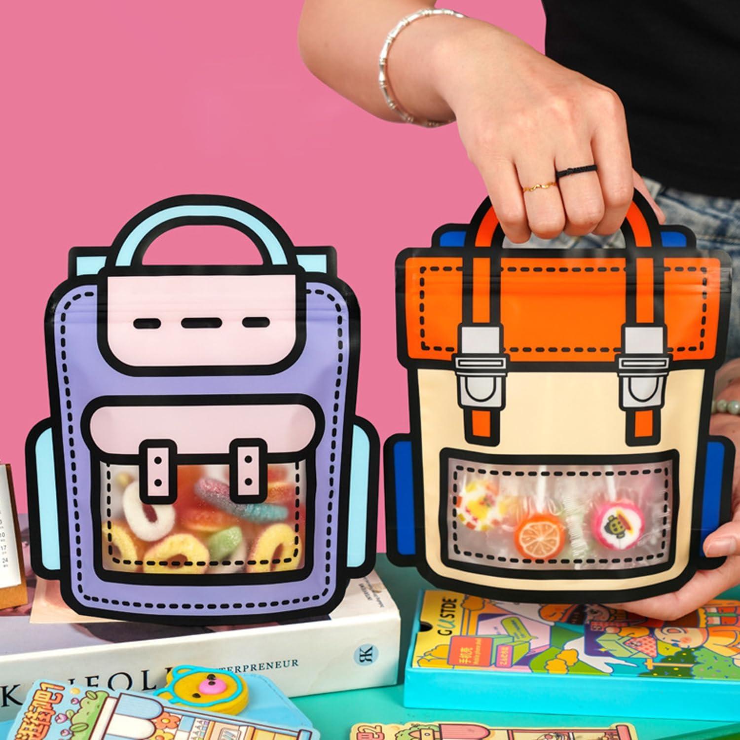 30 Bolsas de Regalo Naranjas KTBANBANNEY Reutilizables 20.93x17.97cm