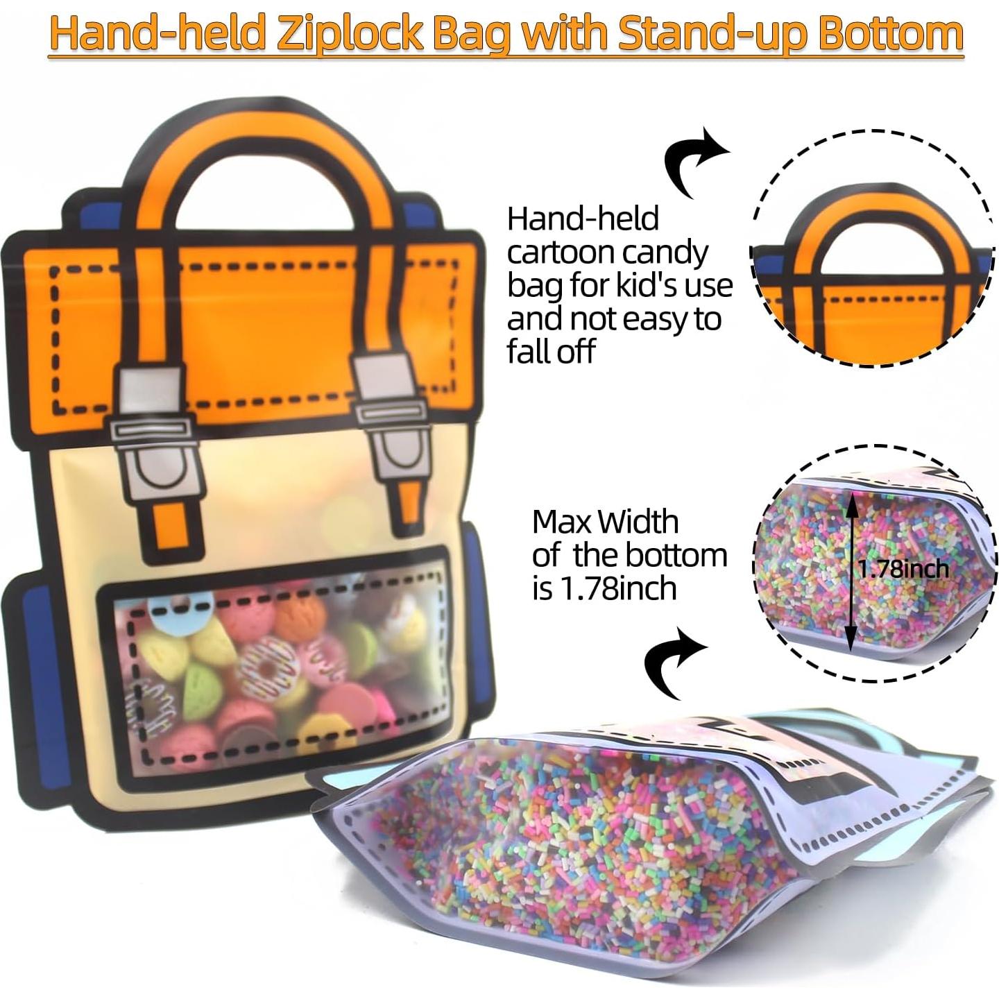 30 Bolsas de Regalo Naranjas KTBANBANNEY Reutilizables 20.93x17.97cm