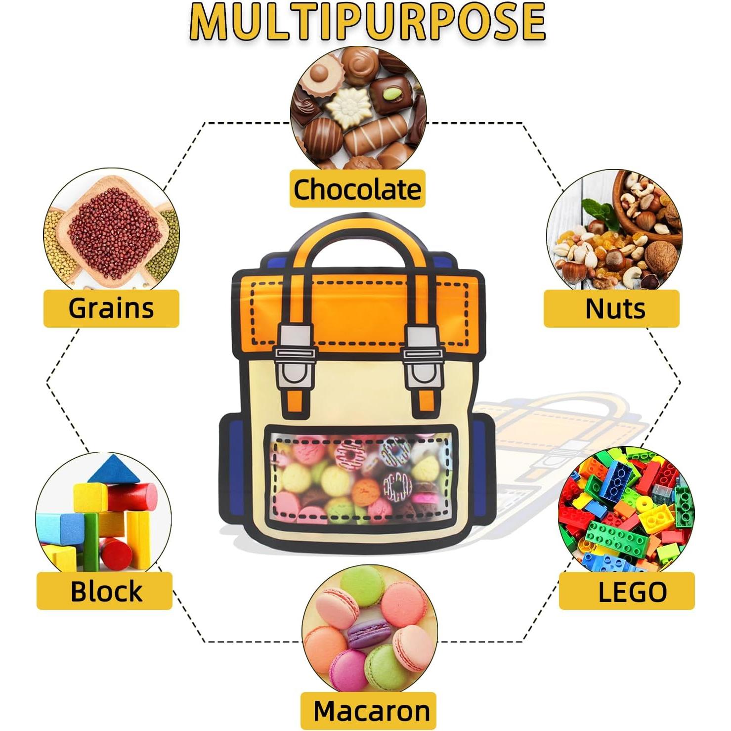 30 Bolsas de Regalo Naranjas KTBANBANNEY Reutilizables 20.93x17.97cm