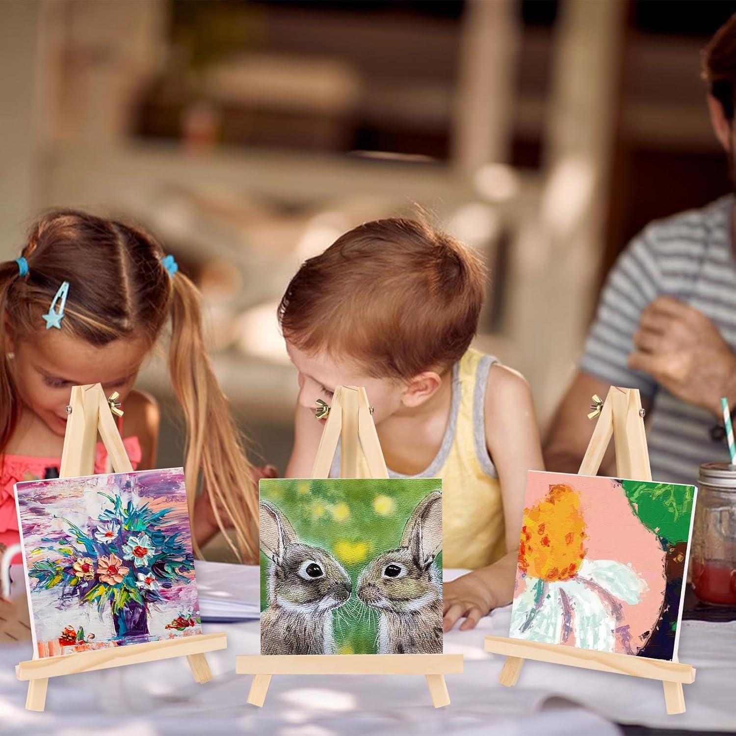 Caballete de Madera ESRICH 9 Pulgadas - Set de 4 Unidades