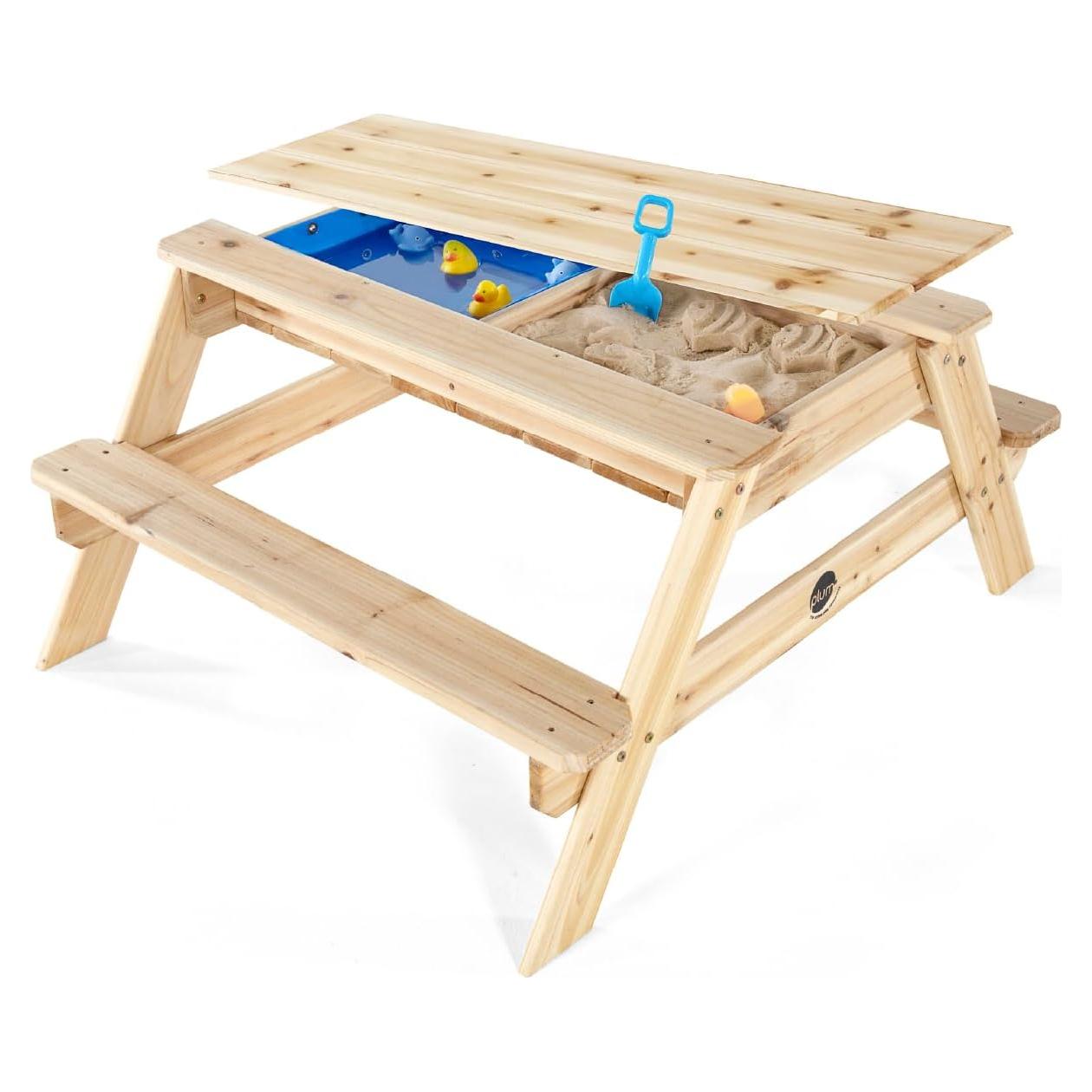 Mesa de Arena y Agua Plum Surfside - Madera Natural 104x89cm