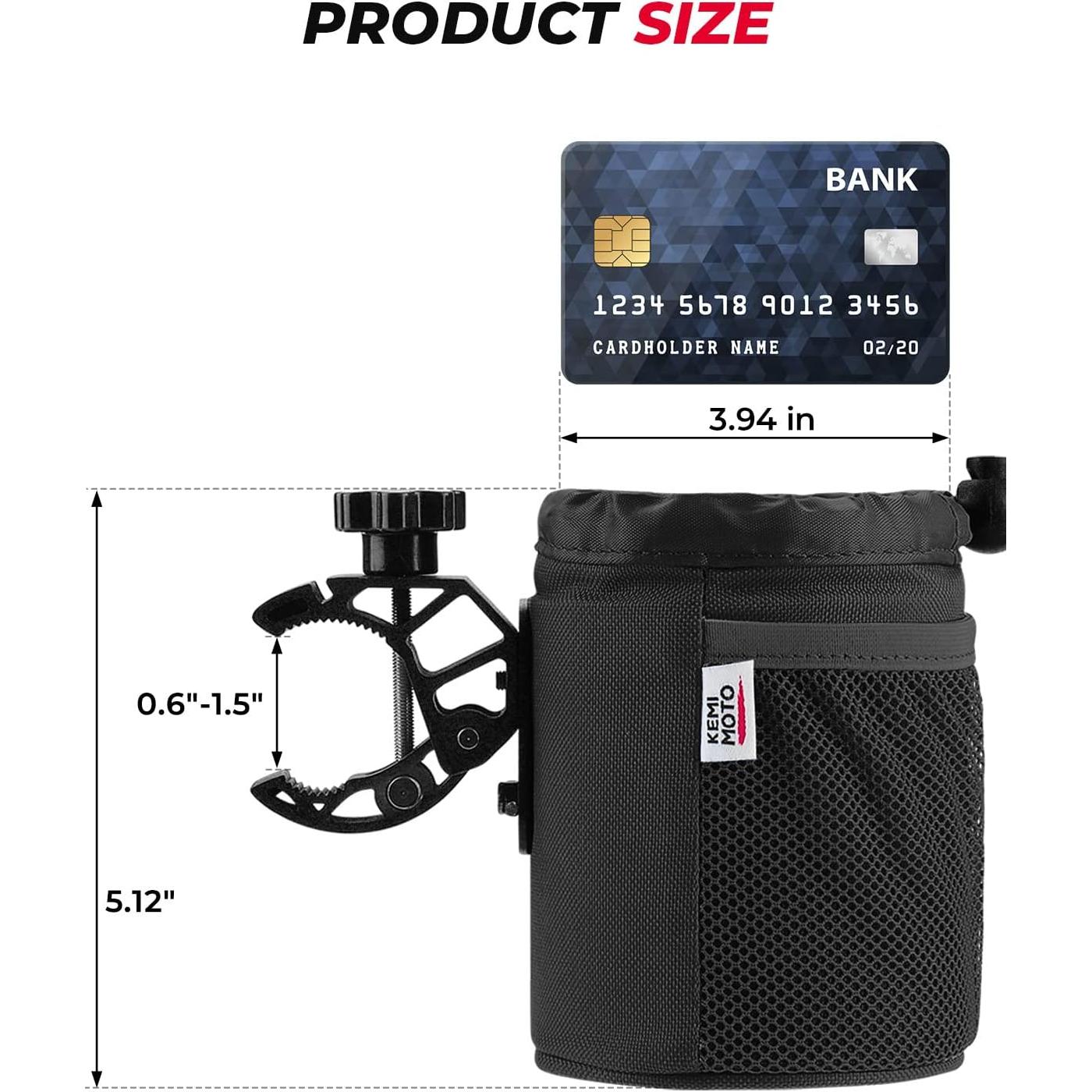 Soporte para Taza KEMIMOTO Universal para Motocicleta 0.6-1.5"