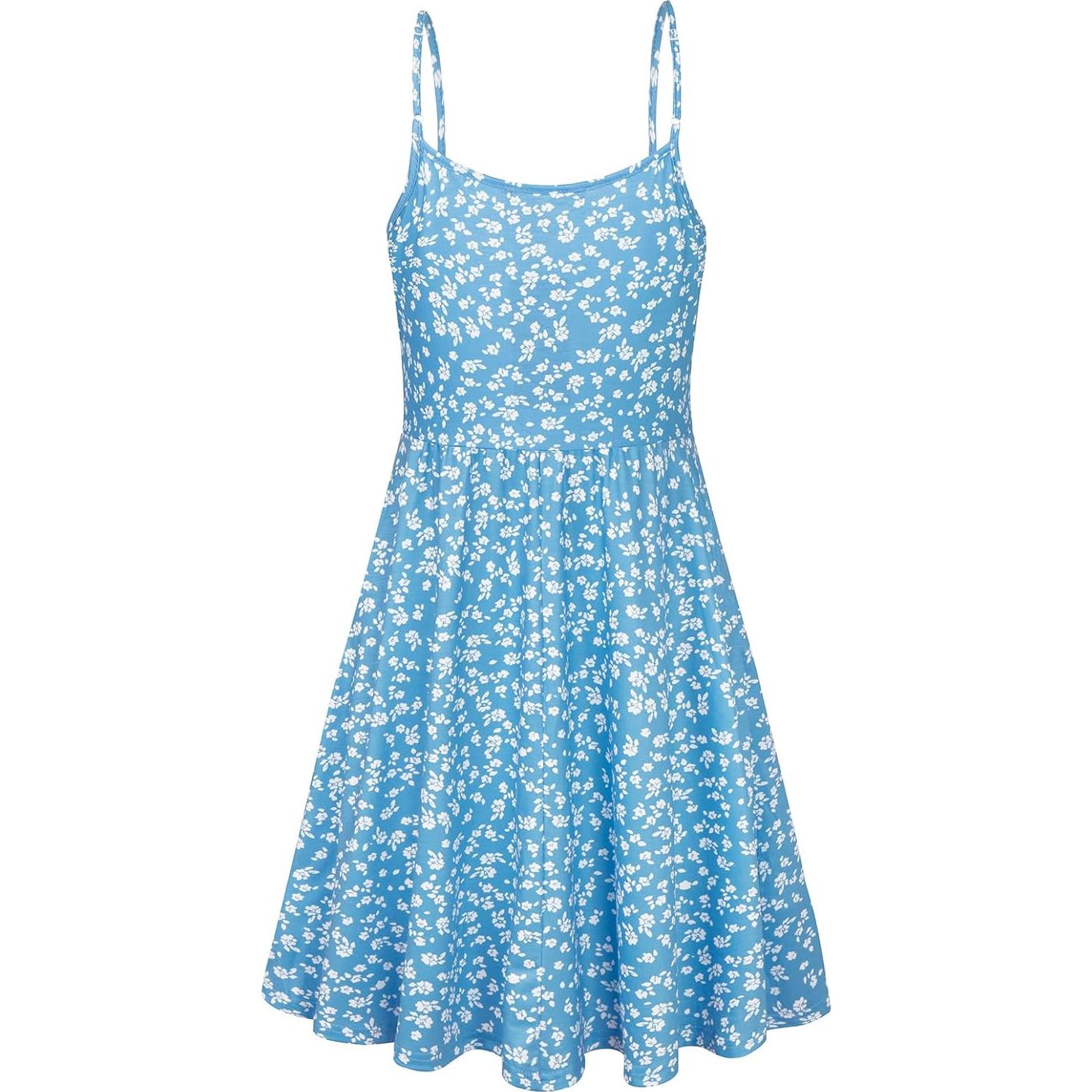 Vestido de Maternidad Floral Azul para Lactancia - Verano