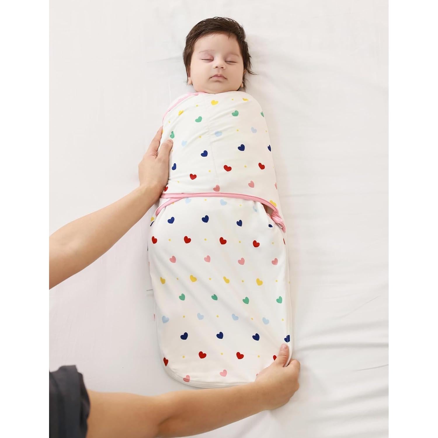 Saco de Sueño Swaddle BambooBud 0-3 Meses Corazón