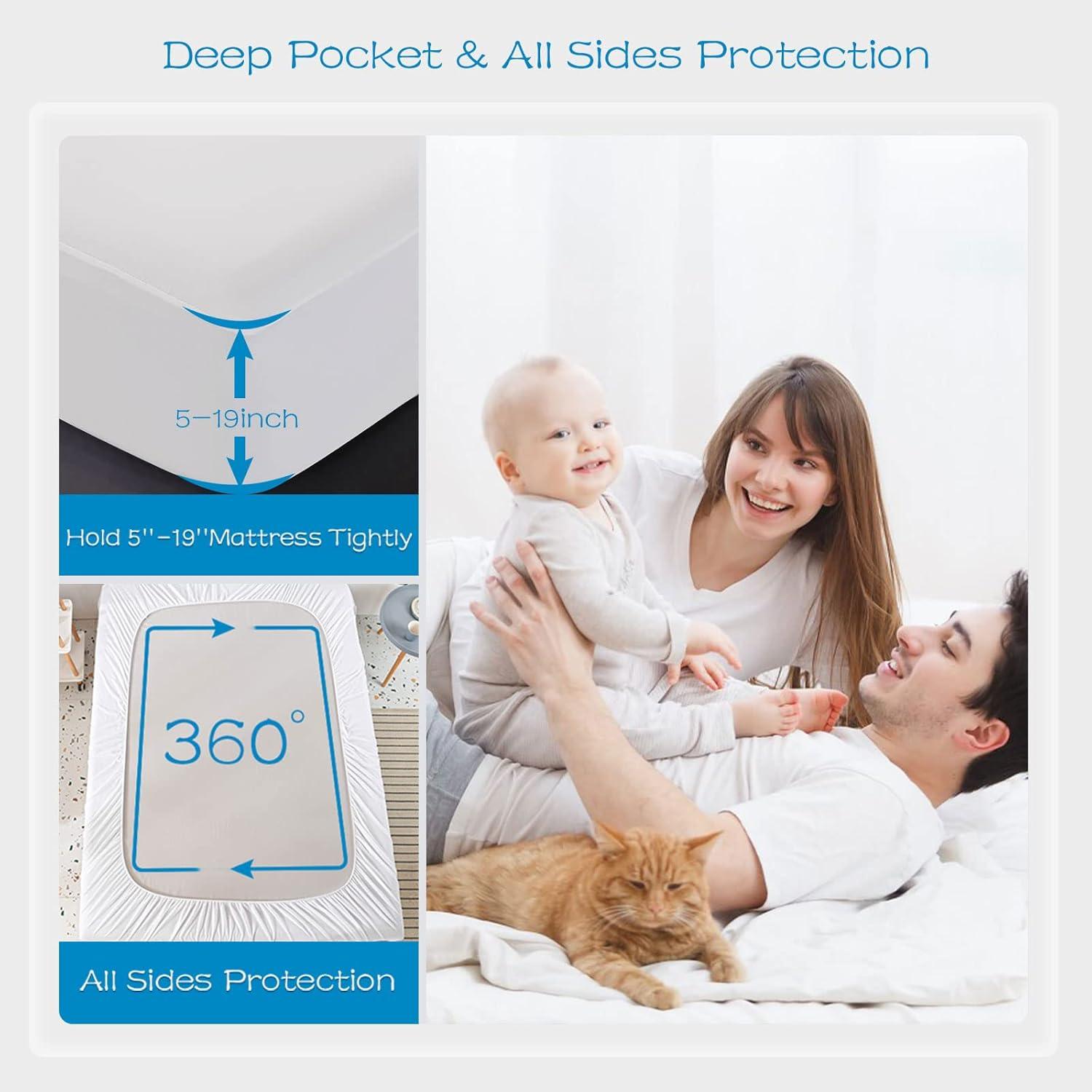 Protector de Colchón Impermeable GRT Individual 100% Lavable