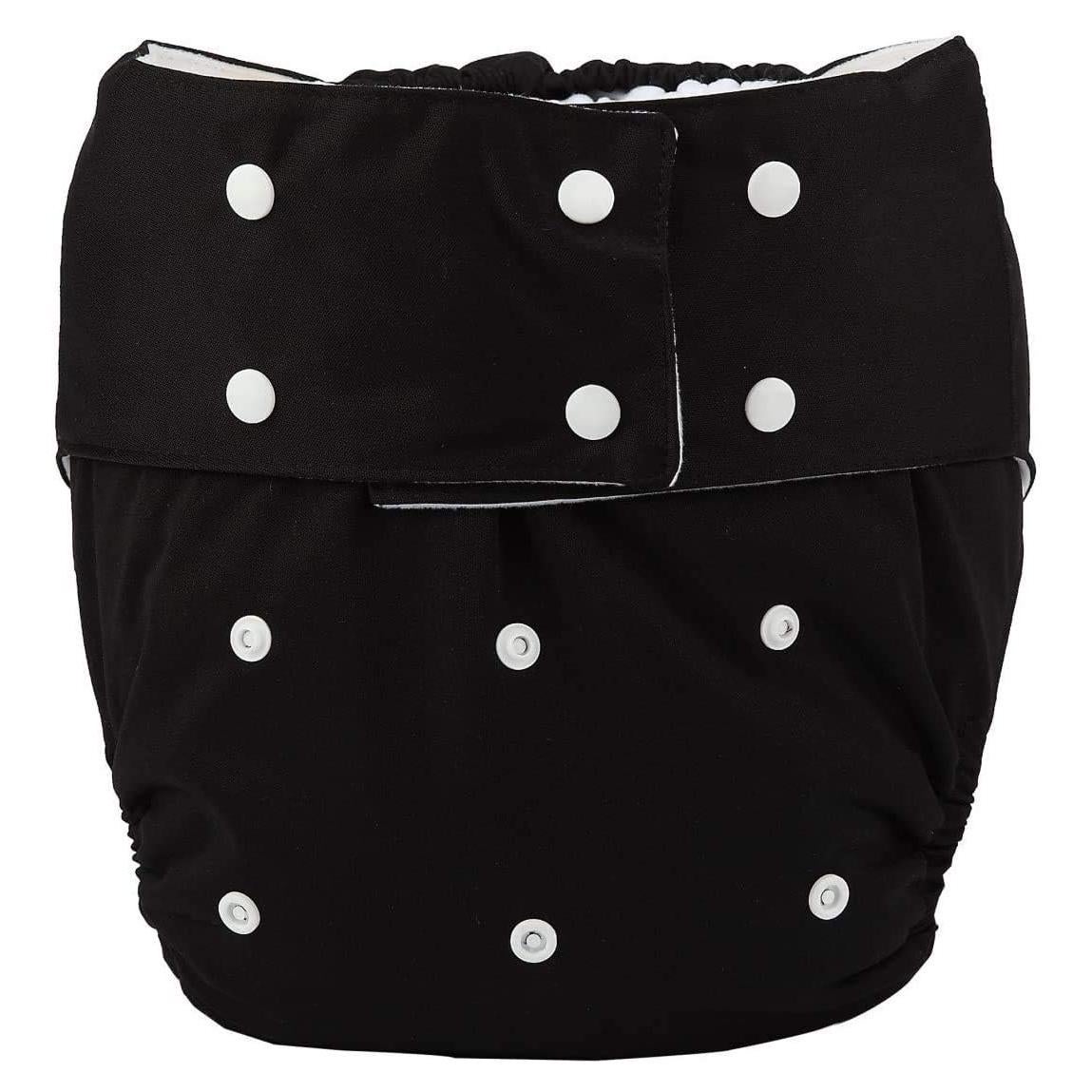 Cubierta de Pañal de Tela Reutilizable JOBEBE Ajustable Negro