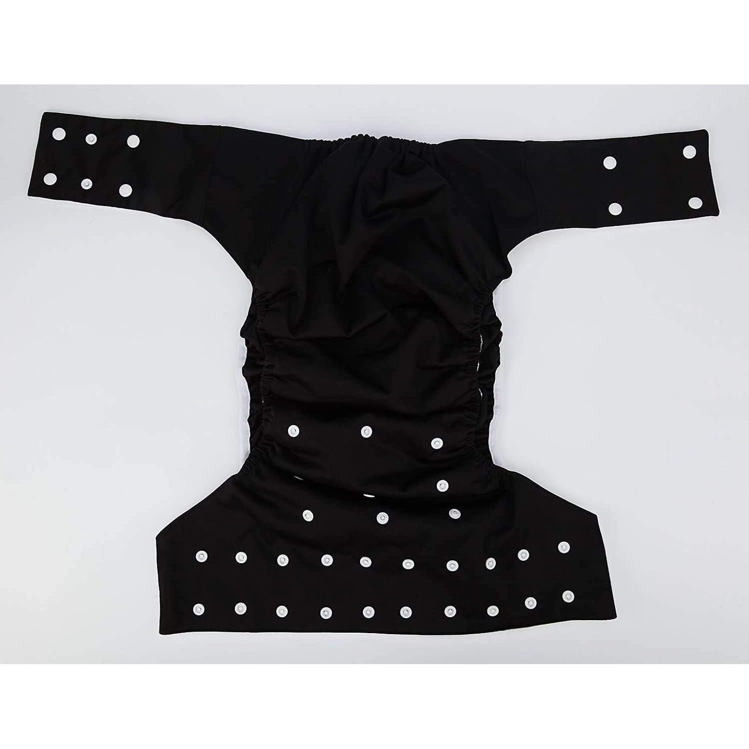 Cubierta de Pañal de Tela Reutilizable JOBEBE Ajustable Negro