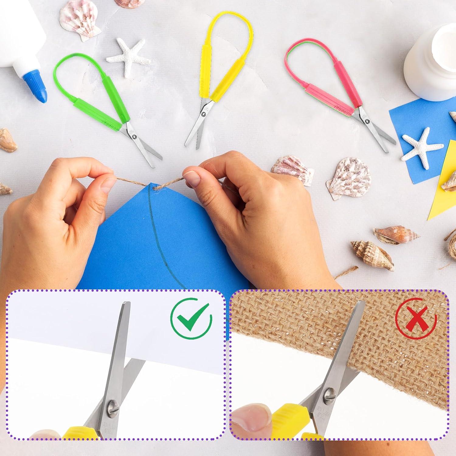 Set de Tijeras de Bucle Telooco 3 Piezas 14 cm Seguridad Niños