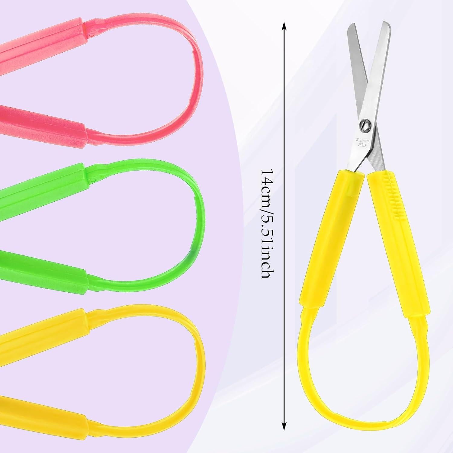 Set de Tijeras de Bucle Telooco 3 Piezas 14 cm Seguridad Niños