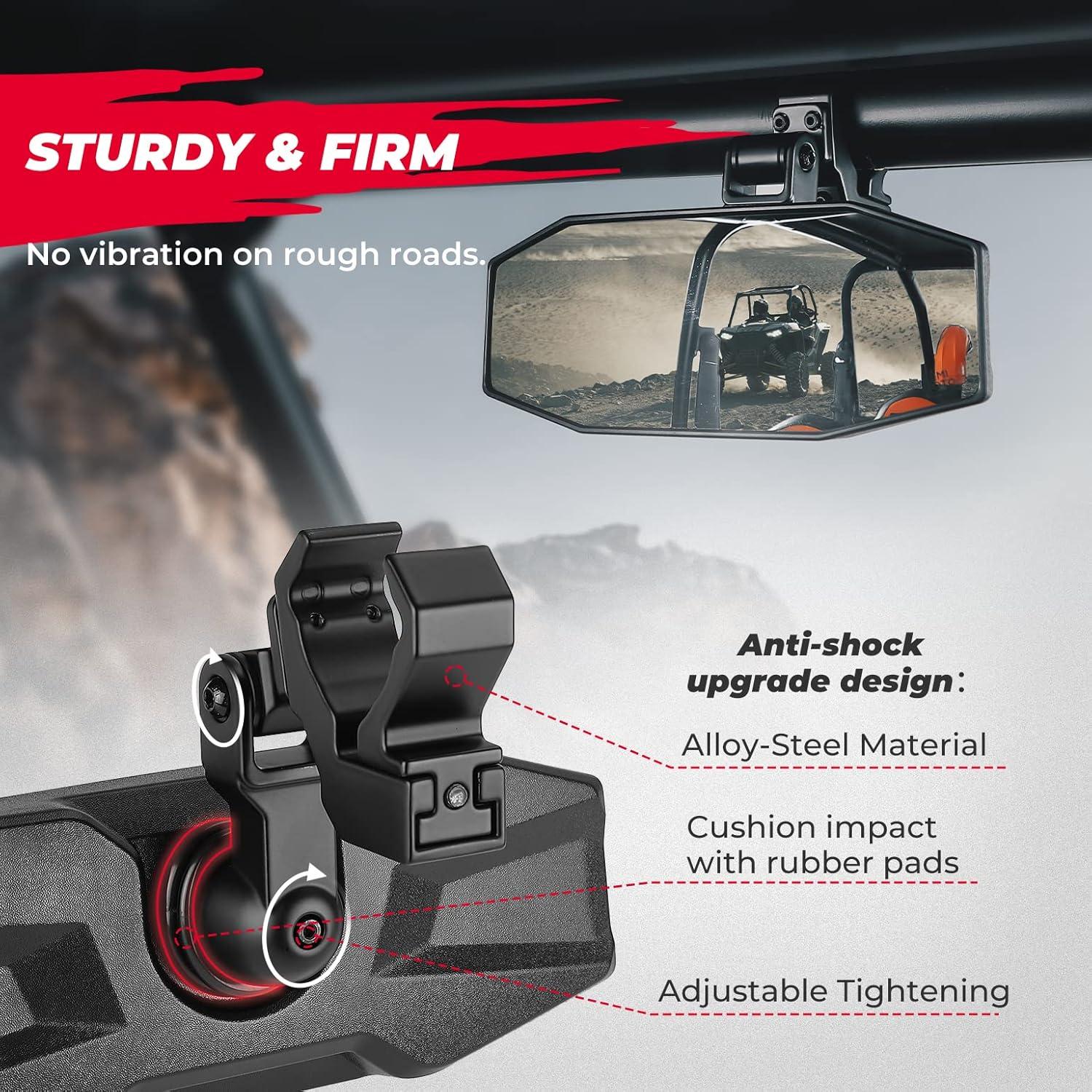 Espejo Retrovisor KEMIMOTO UTV Ajustable 25.4x9.5cm