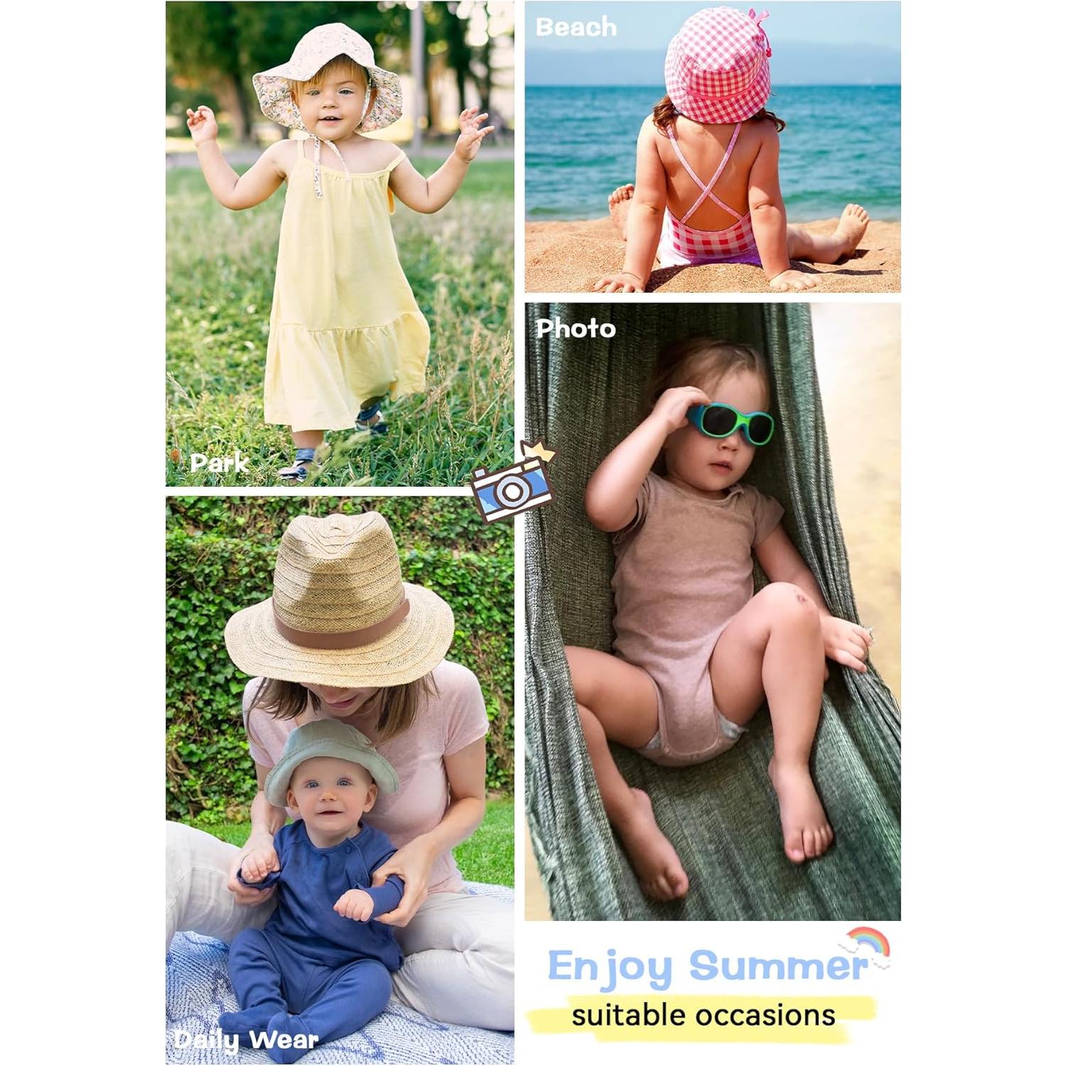 Sombrero de Sol Zando UPF 50+ con Gafas para Bebé 0-6 Meses