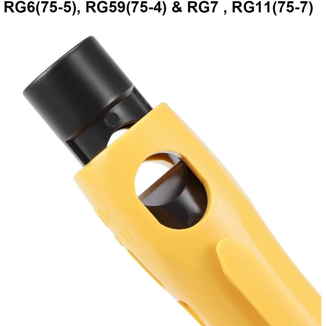 Destripador de Cable Coaxial uxcell RG6 RG11 Doble Extremo