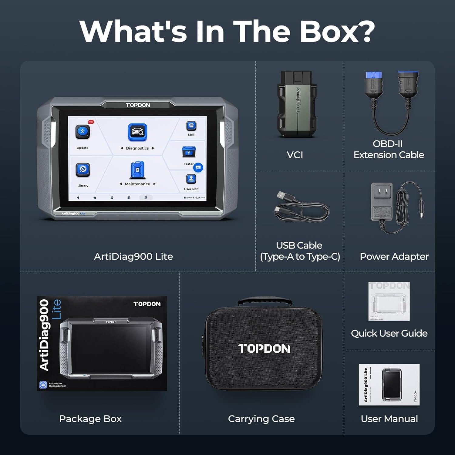 Escáner OBD2 TOPDON AD900 Lite Inalámbrico 2025, Diagnóstico Completo
