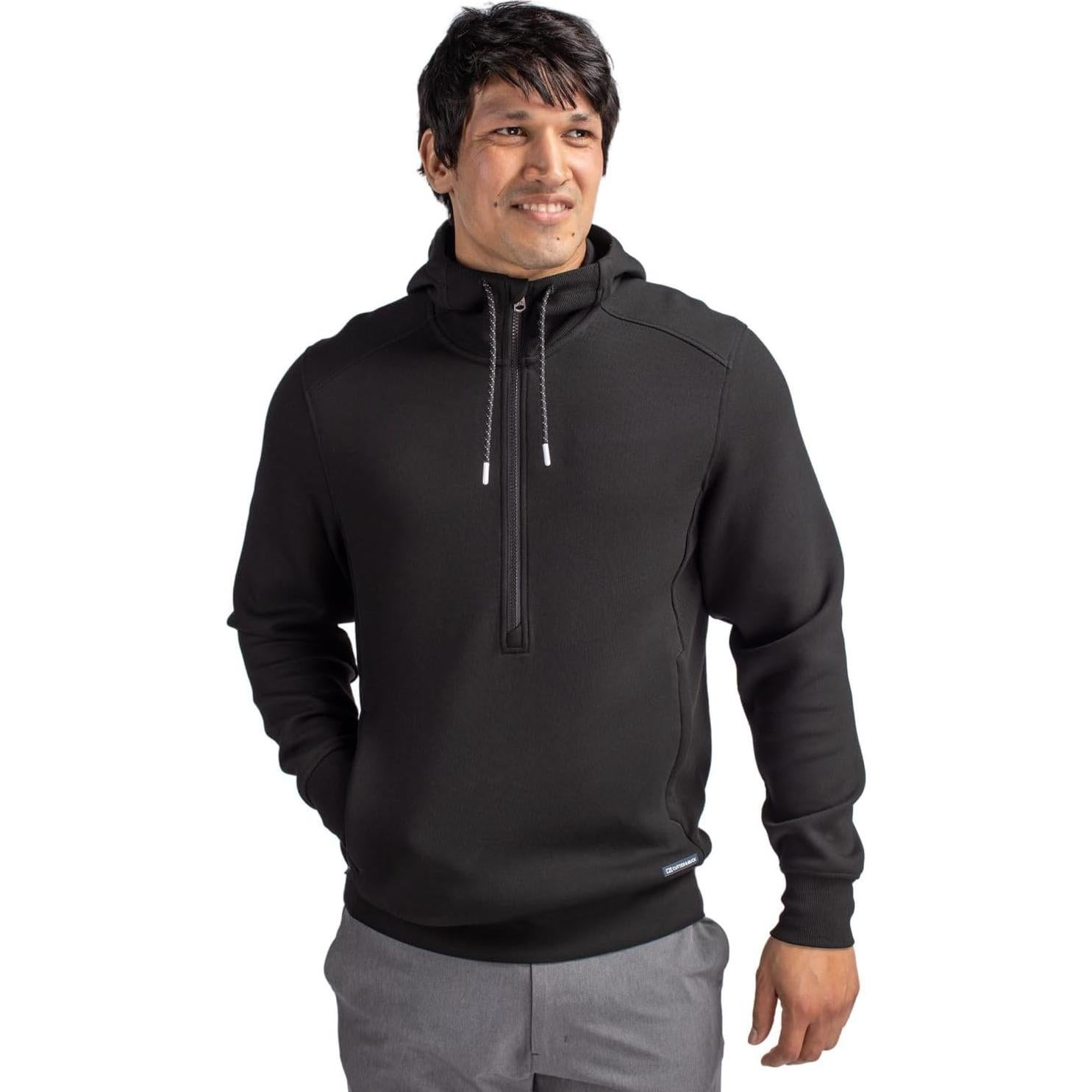 Sudadera con Capucha Cutter & Buck Roam Eco Hombre Negro