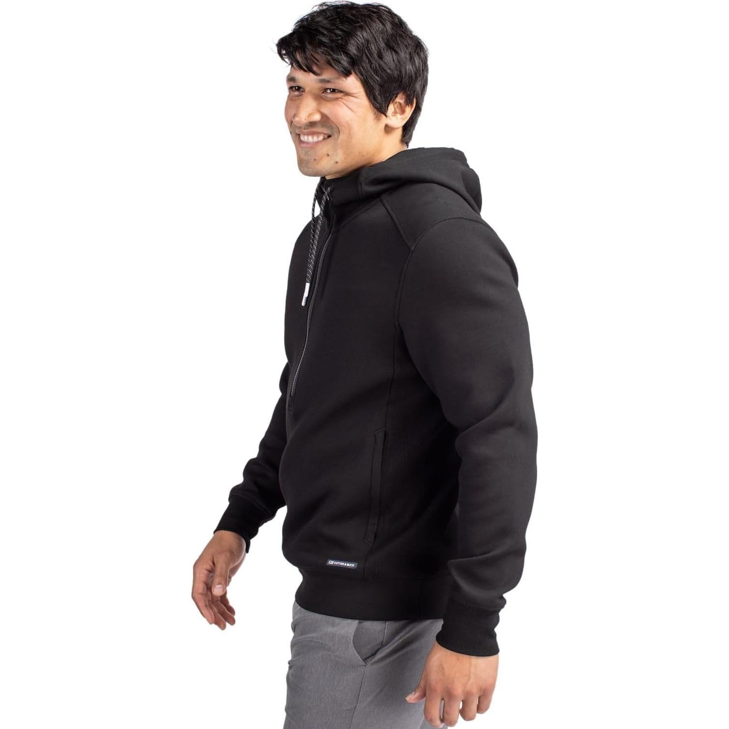 Sudadera con Capucha Cutter & Buck Roam Eco Hombre Negro