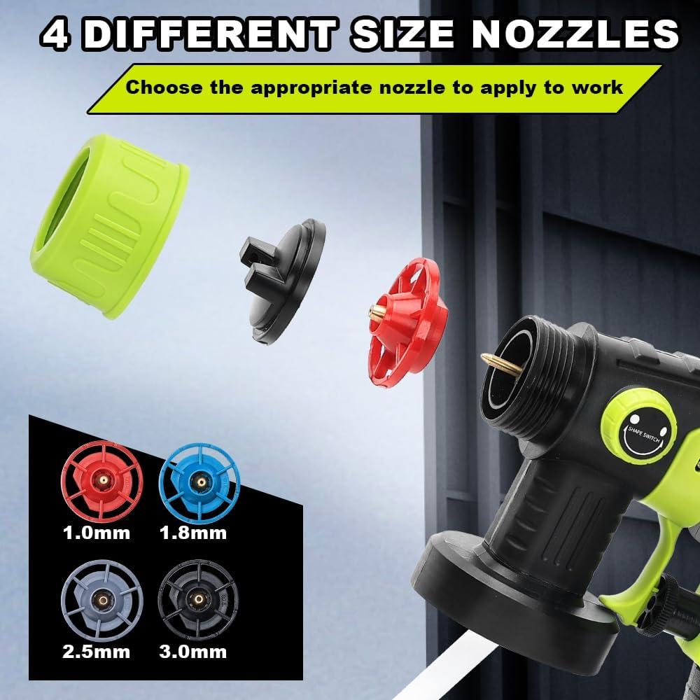 Pulverizador de Pintura Inalámbrico Roybi 200W 1000ML HVLP