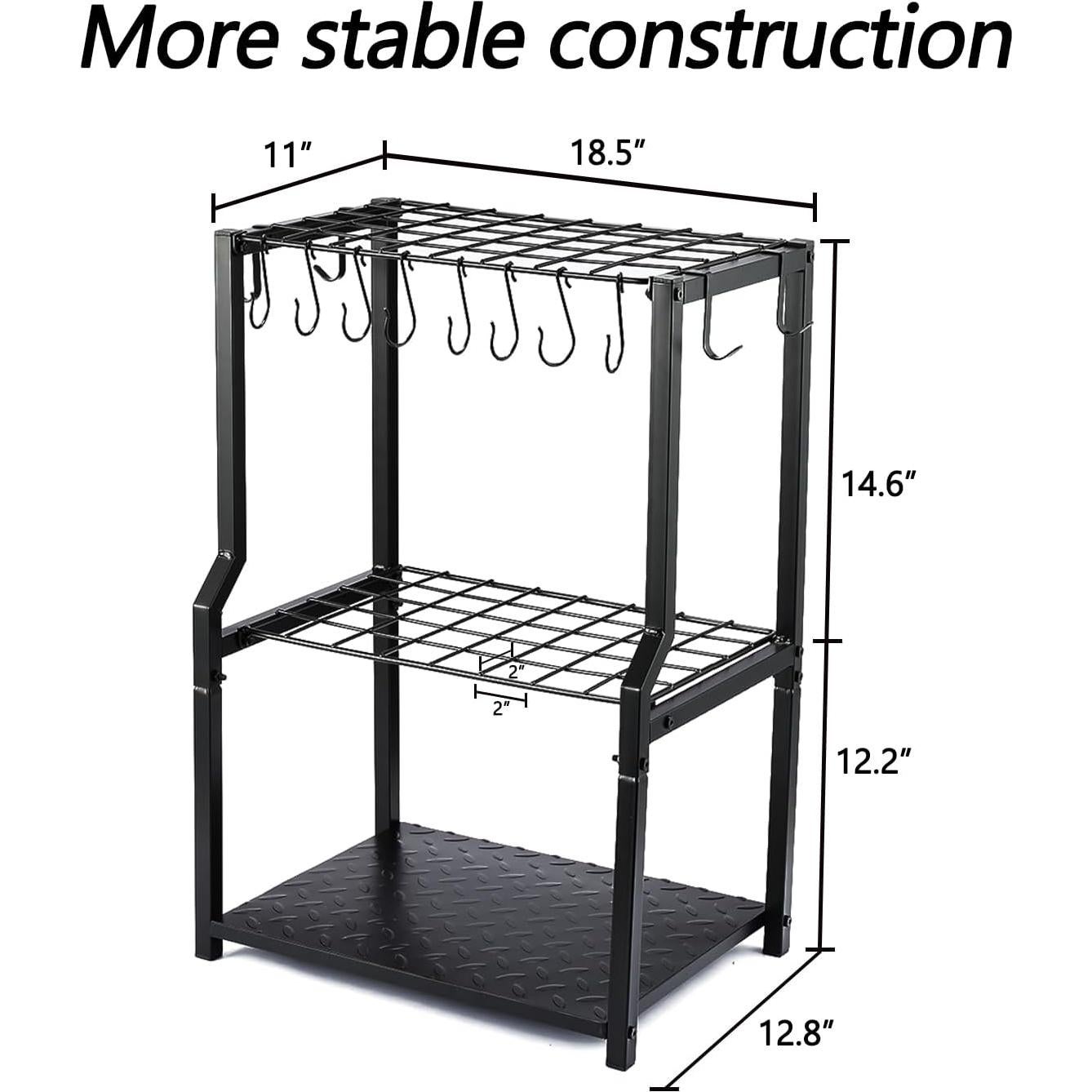 Organizador de Herramientas de Jardín YueTong Metal 70 cm Autoportante
