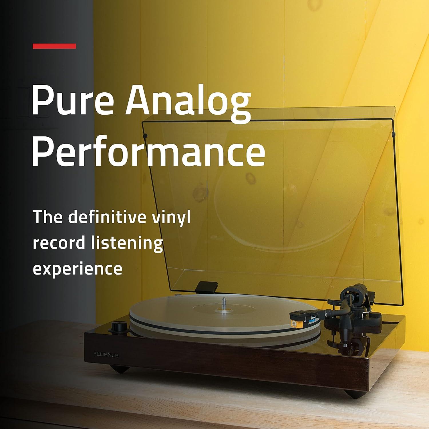 Tocadiscos Fluance RT85N con cartucho Nagaoka MP-110 - Negro