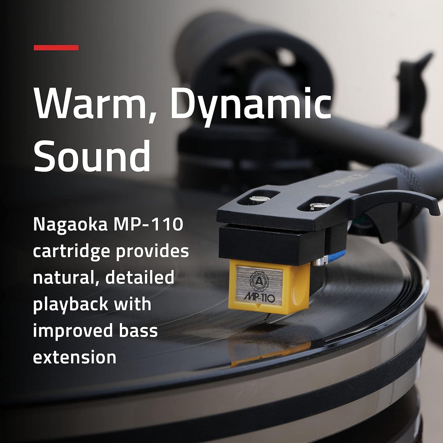 Tocadiscos Fluance RT85N con cartucho Nagaoka MP-110 - Negro