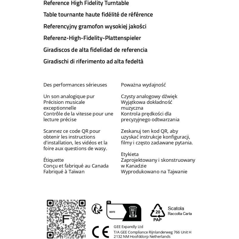 Tocadiscos Fluance RT85N con cartucho Nagaoka MP-110 - Negro