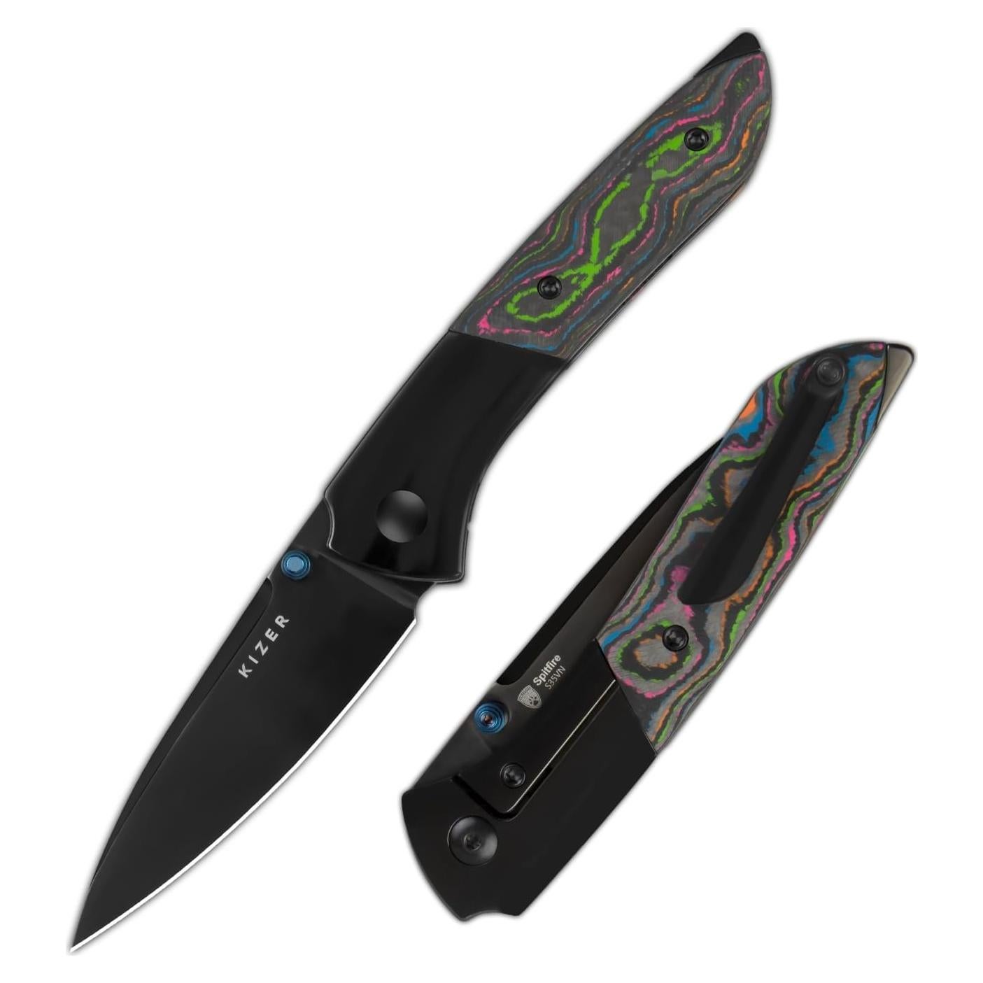 Cuchillo de bolsillo Kizer Spitfire EDC 7.95 cm S35VN Plegable