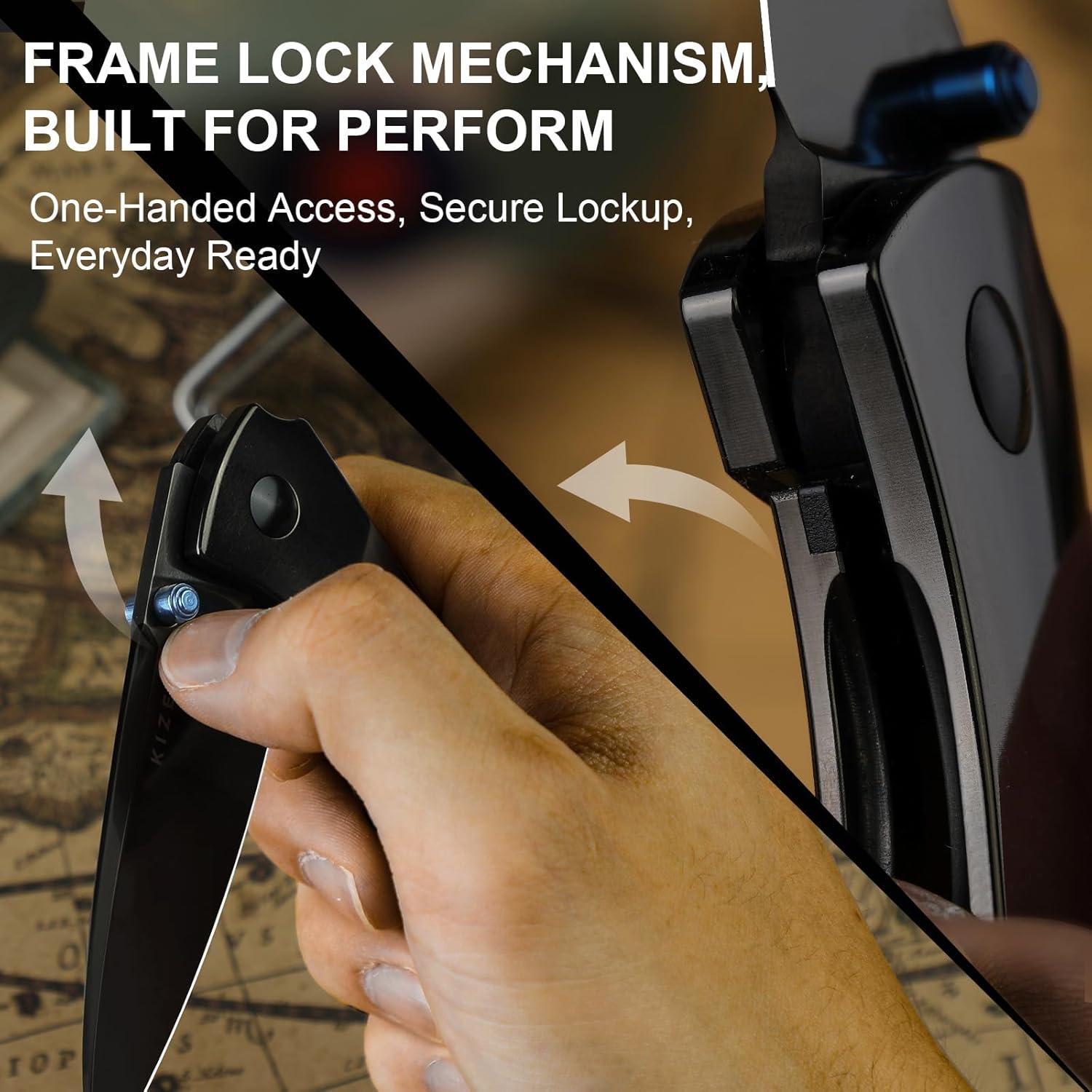 Cuchillo de bolsillo Kizer Spitfire EDC 7.95 cm S35VN Plegable