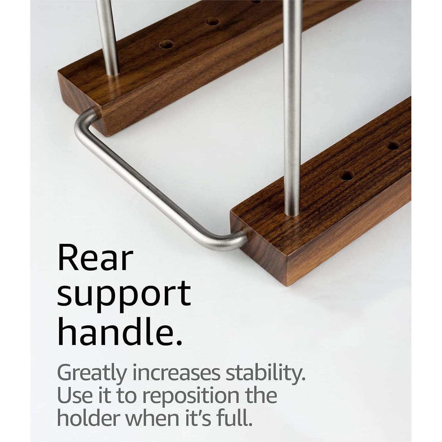 Soporte para Vinilos Optage Audio 35 LP Madera Nogal