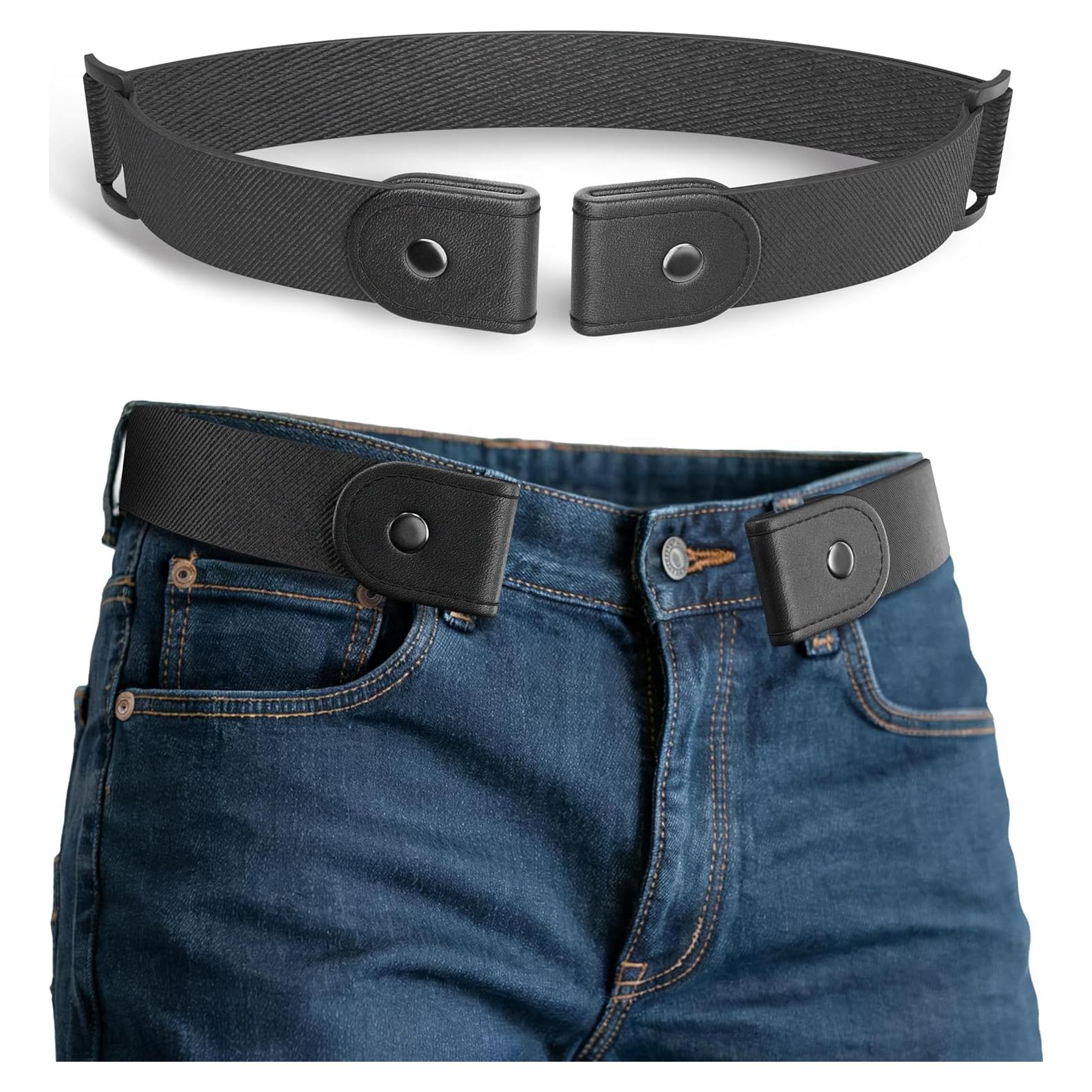 Cinturón Elástico Sin Hebilla para Hombres 61-86 cm