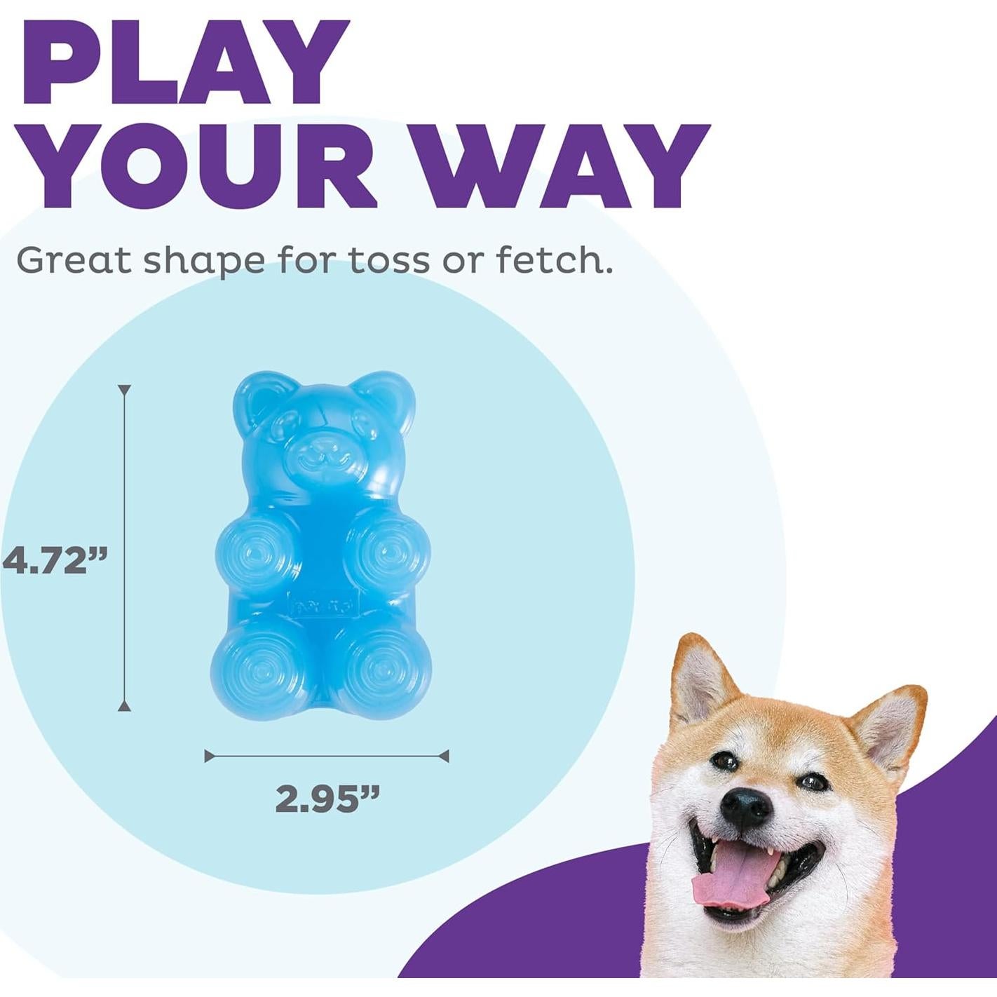 Juguete Masticable para Perros Outward Hound Gummiez Bear 2-en-1