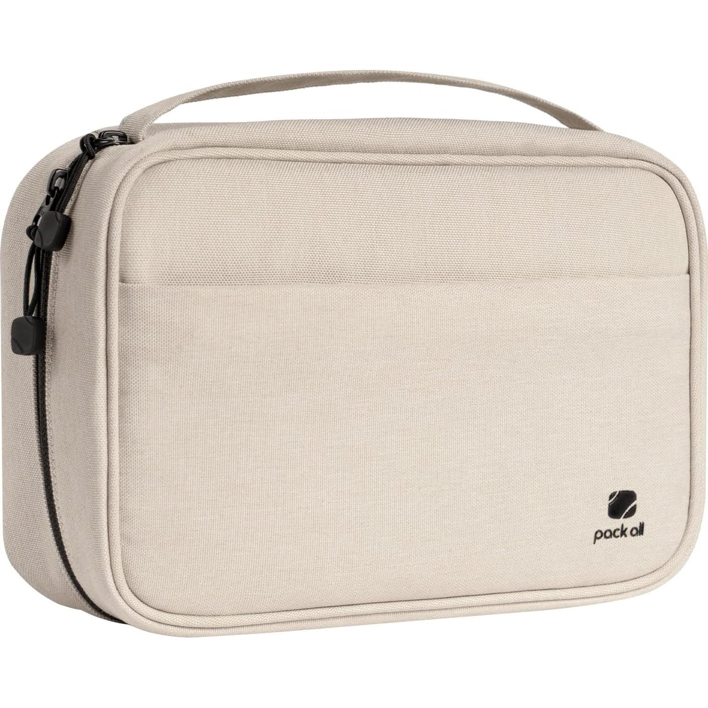 Organizador Electrónico Pack All Beige Doble Capa 26x19x8 cm