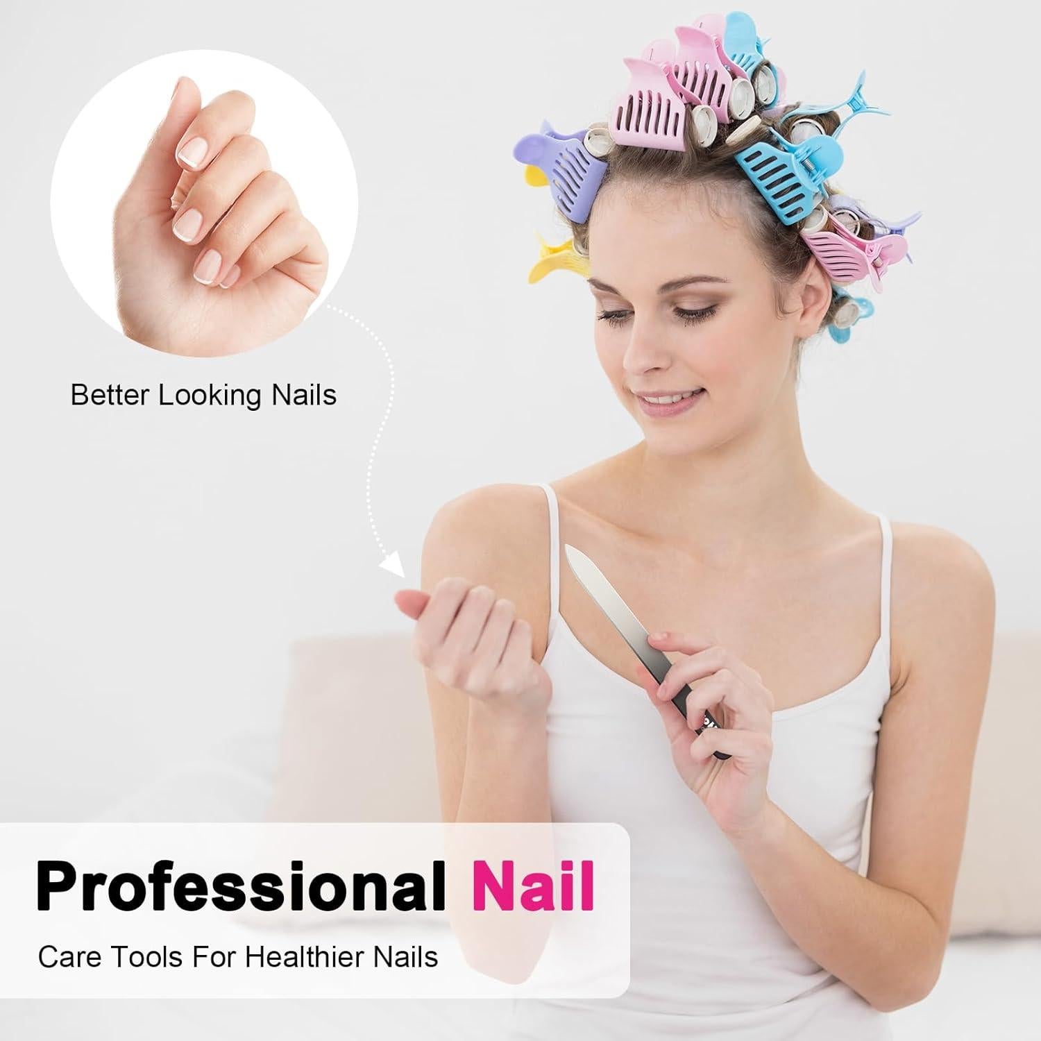 Limas de Uñas de Cristal Protle Doble Cara 180/320 - 3 Piezas