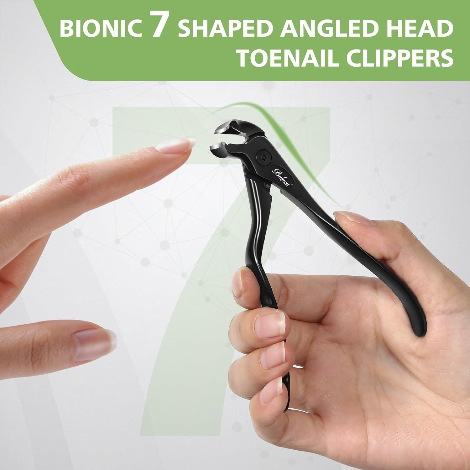 Cortauñas Ergonómico Baluca para Personas Mayores - Negro