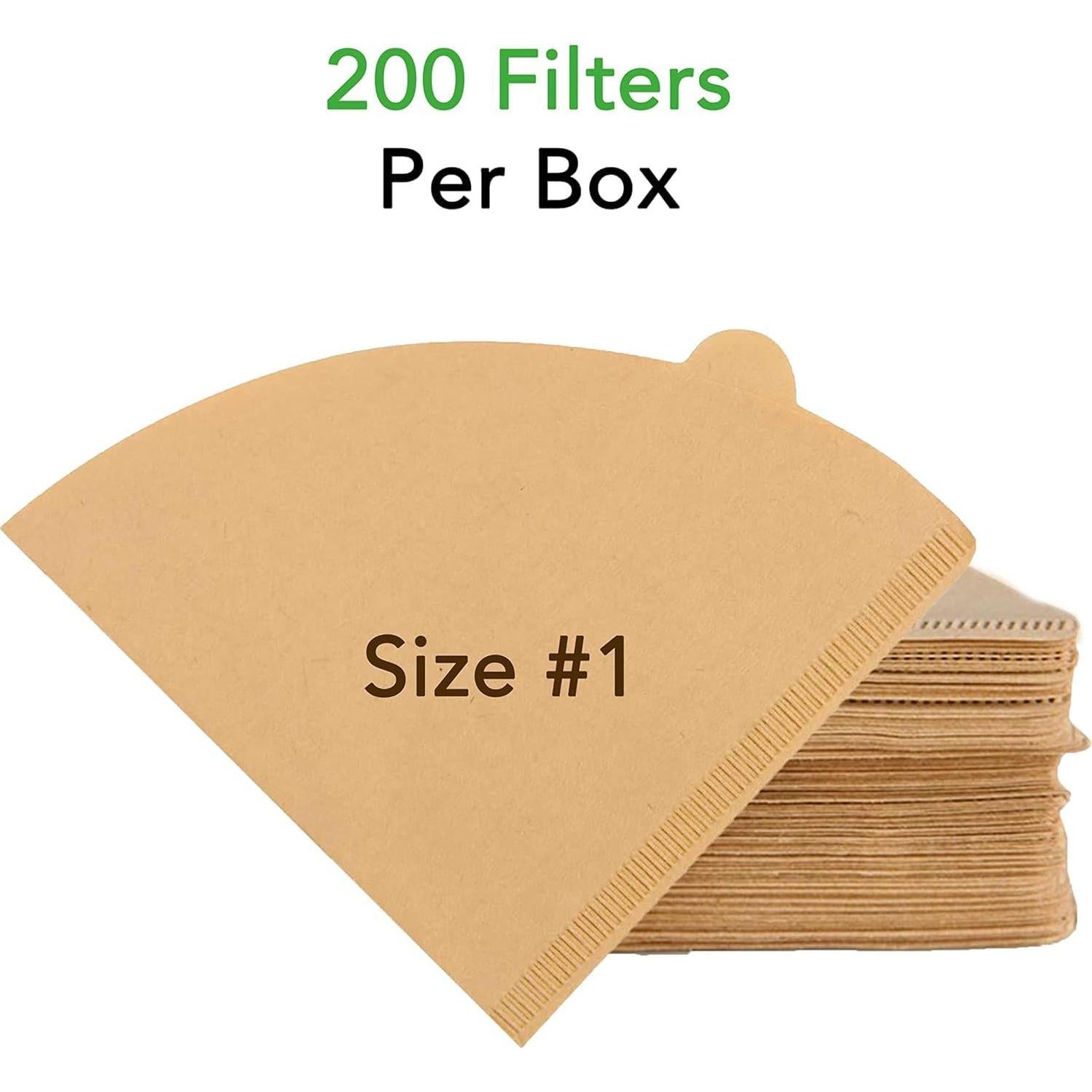 Filtros de Café Biodegradables Ecowilli Tamaño 01 - 200 Unidades