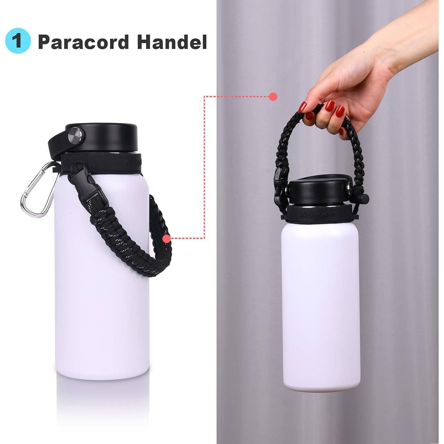Mango de Paracord Wongeto 2.0 con Correa para Botella Hydro Flask