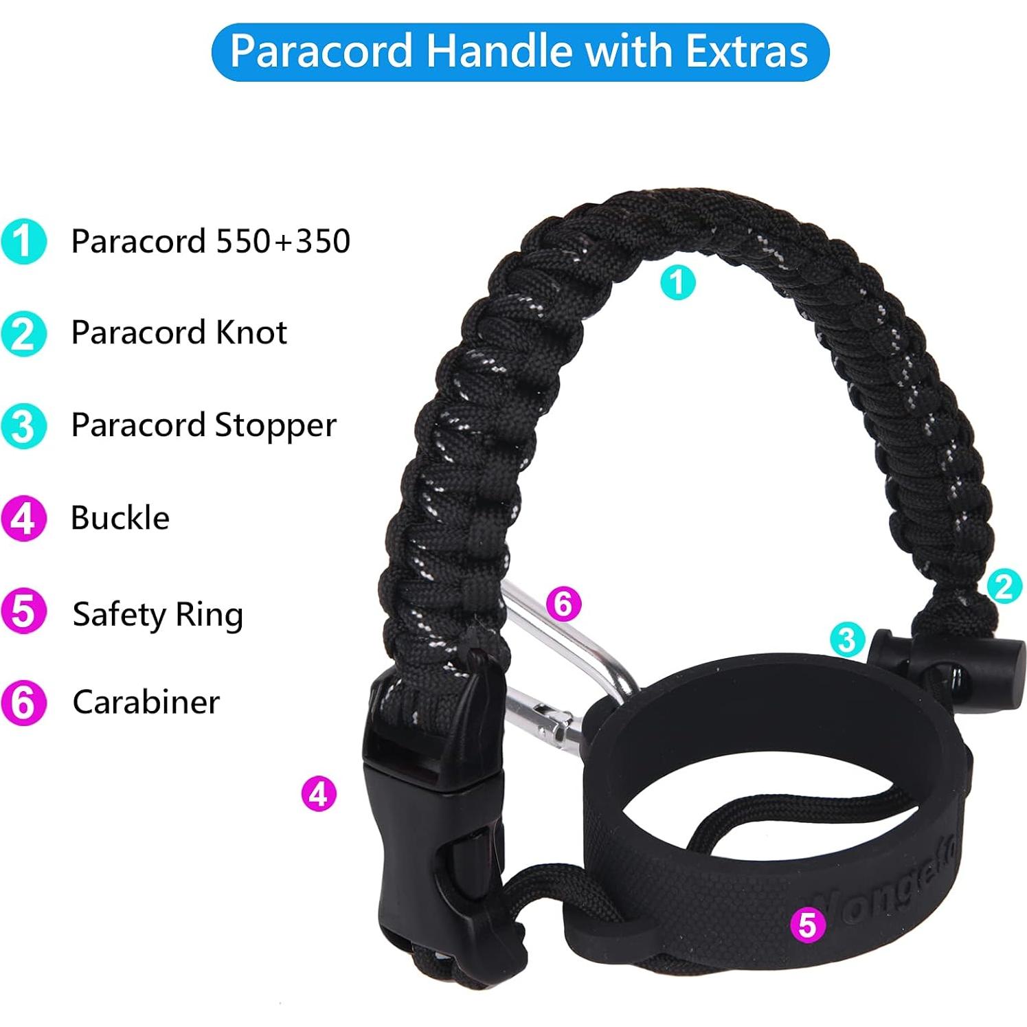 Mango de Paracord Wongeto 2.0 con Correa para Botella Hydro Flask