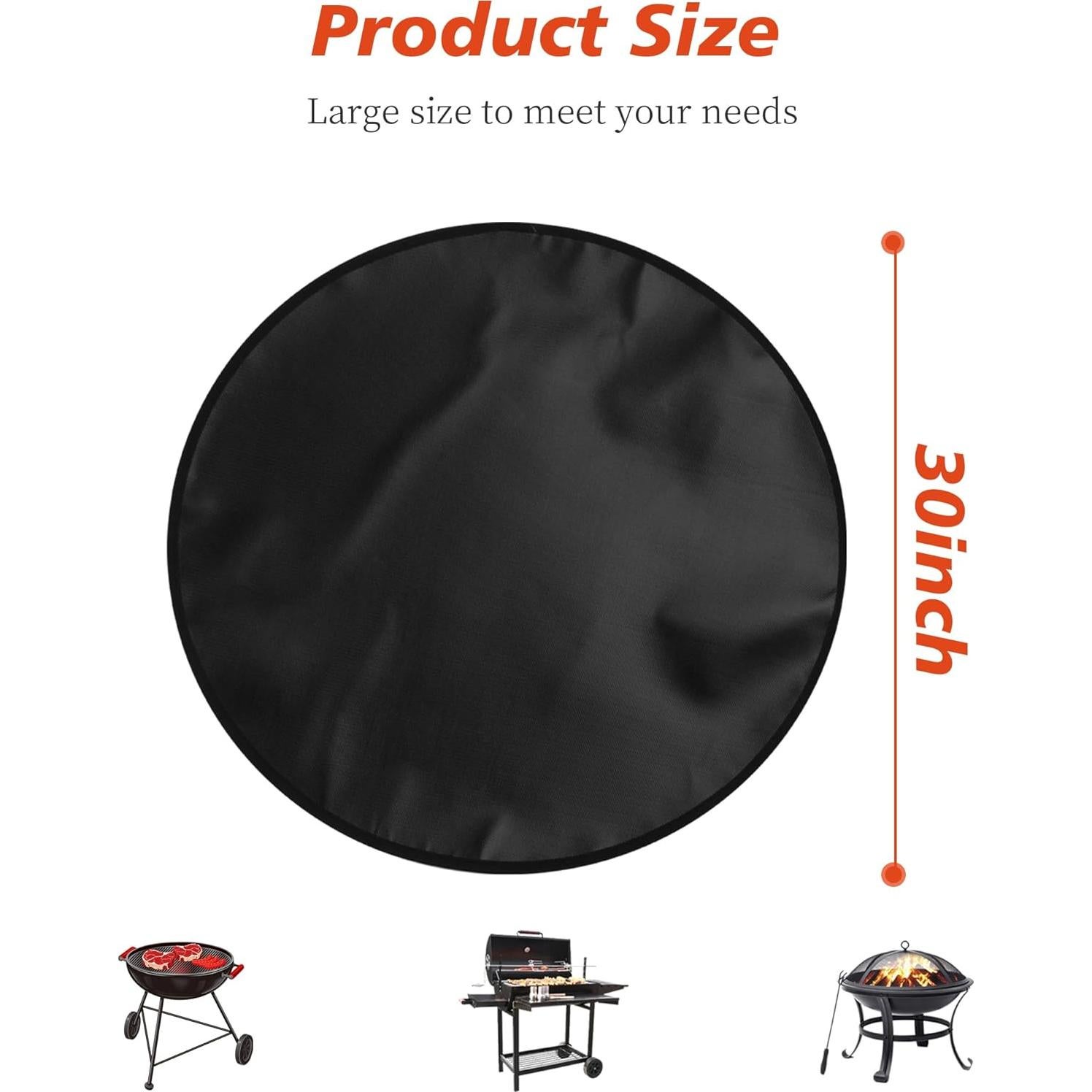 Mat de Fuego Redondo NEZUIBAN 75 cm Resistente al Calor