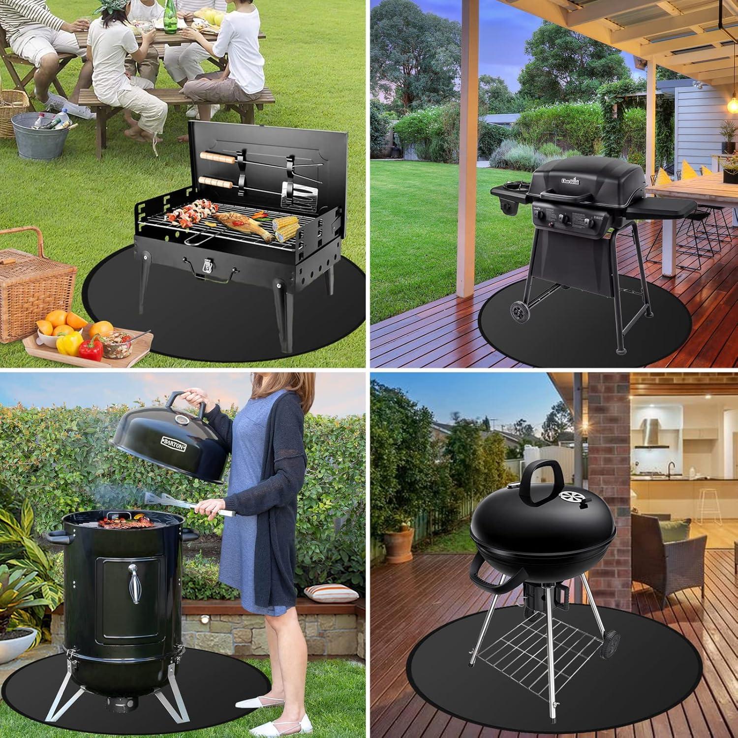 Mat de Fuego Redondo NEZUIBAN 75 cm Resistente al Calor