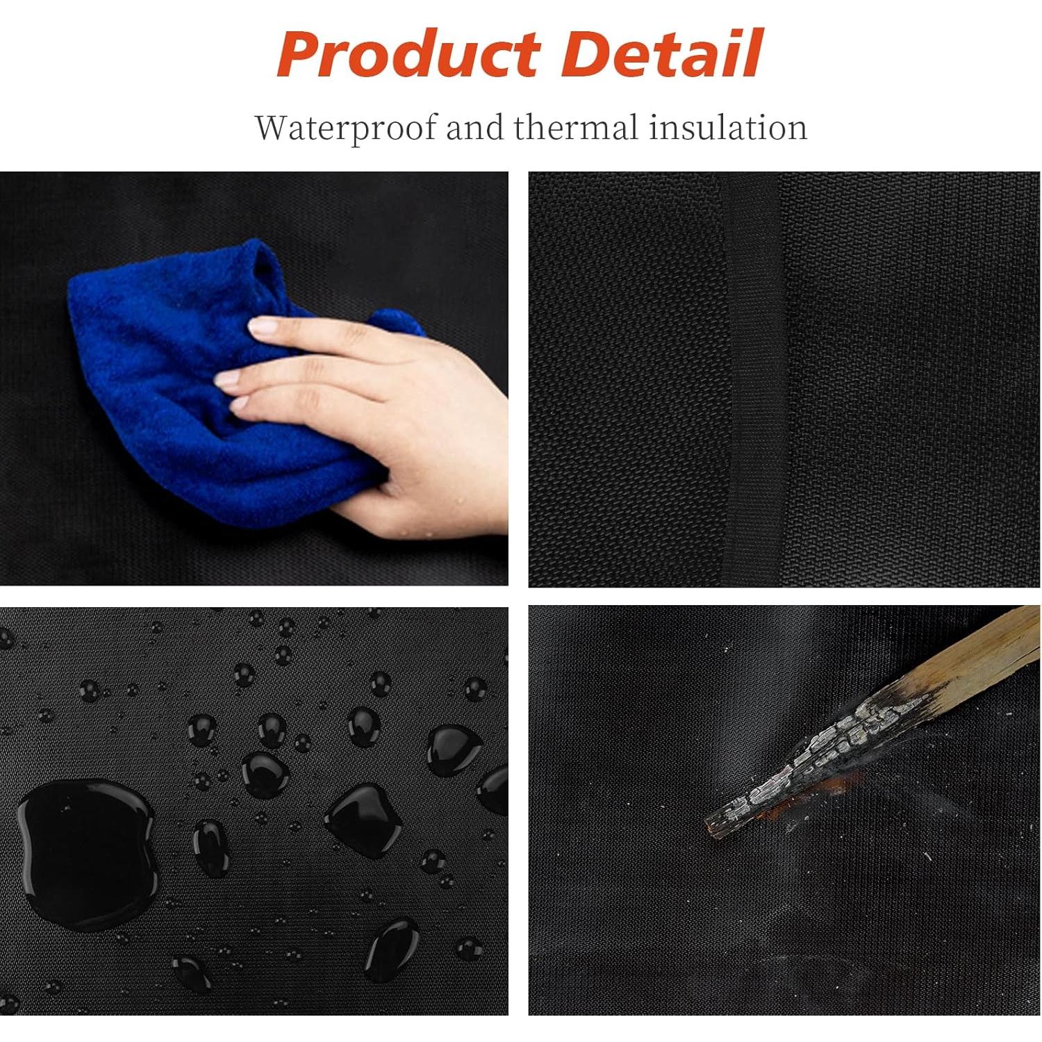 Mat de Fuego Redondo NEZUIBAN 75 cm Resistente al Calor