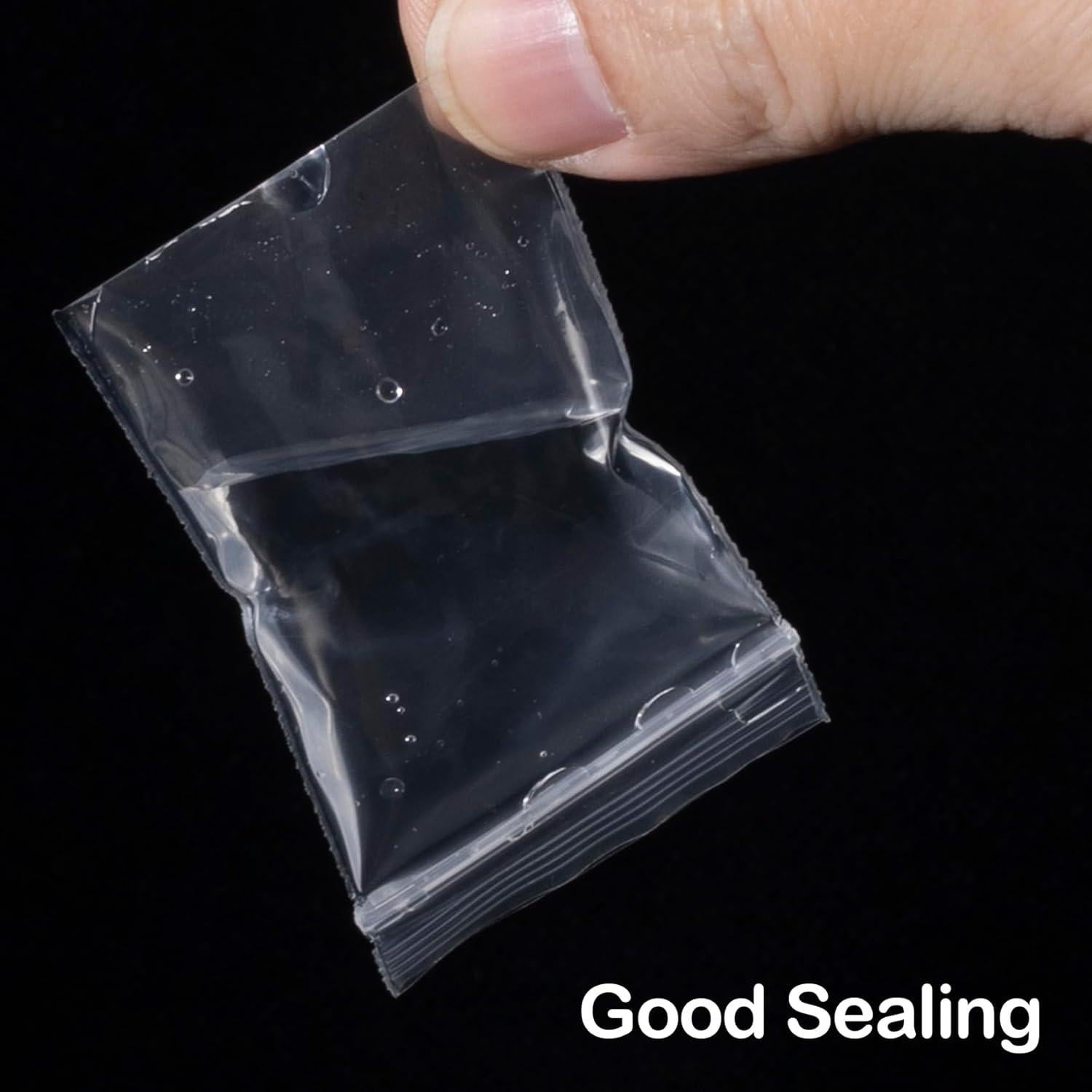 100 Mini Bolsas Zip Reutilizables STSTR 4x6 cm Transparentes