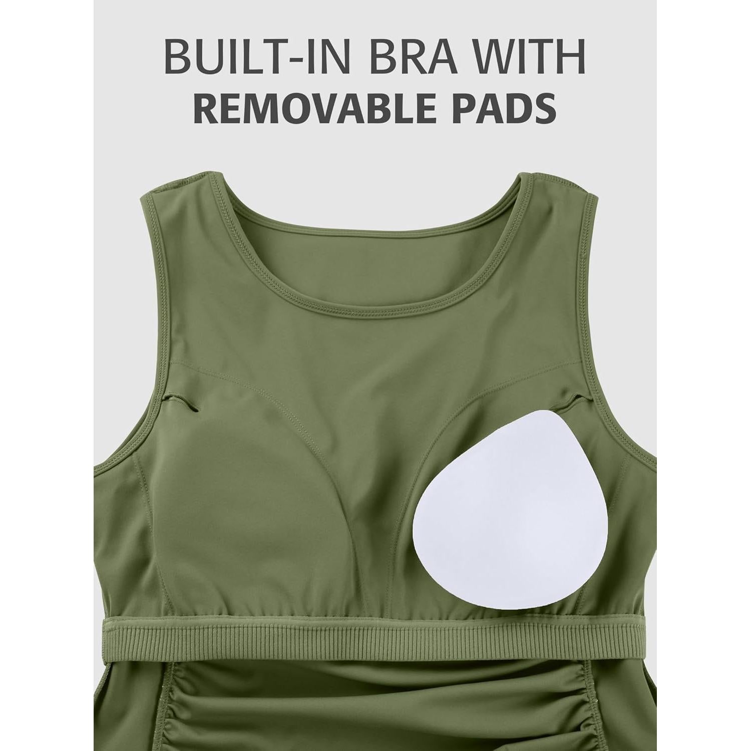 Camiseta de Maternidad ATTRACO Verde Ejercito X-Pequeño Sin Mangas