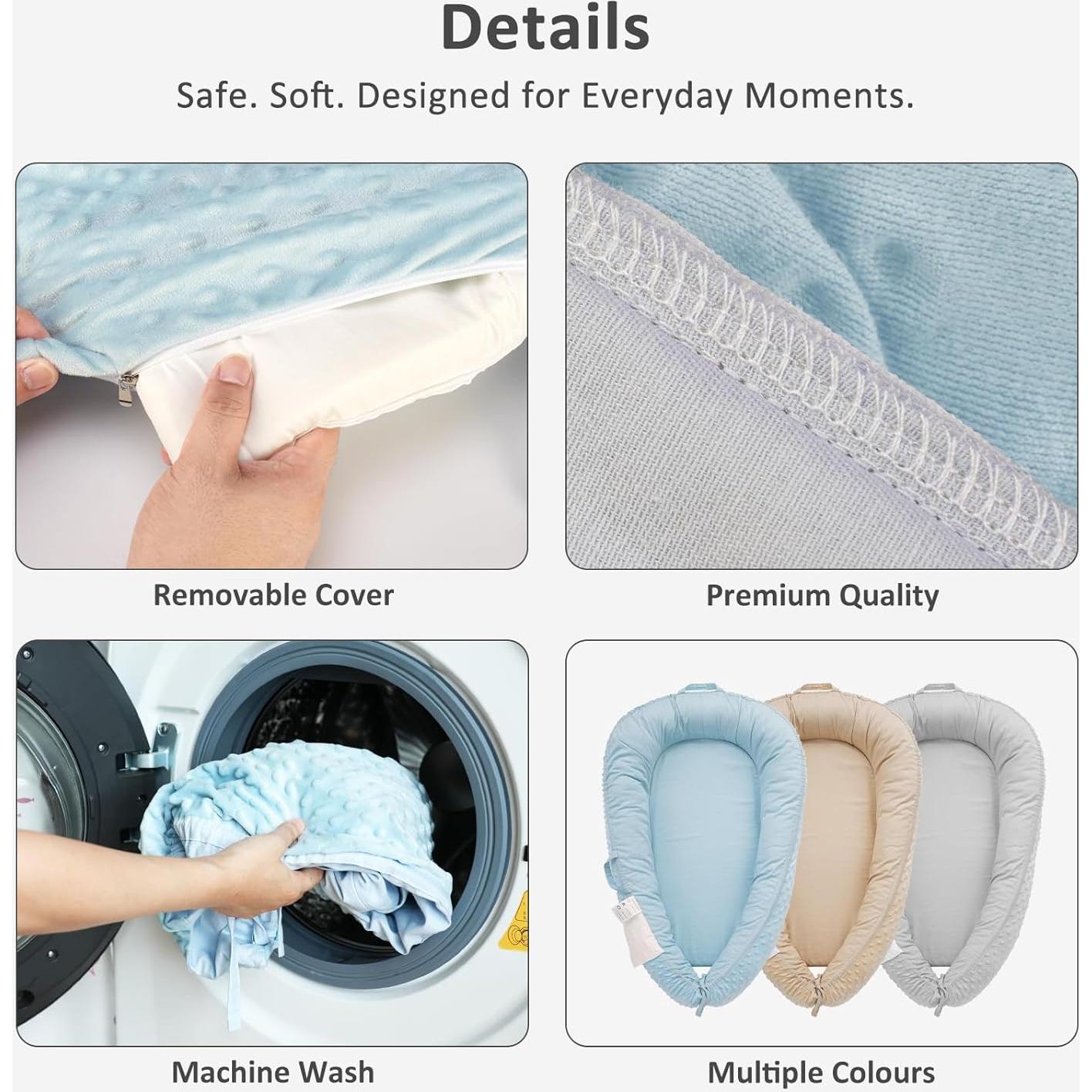 Cojín para Bebés TidlyBear - Algodón Orgánico 0-6 Meses