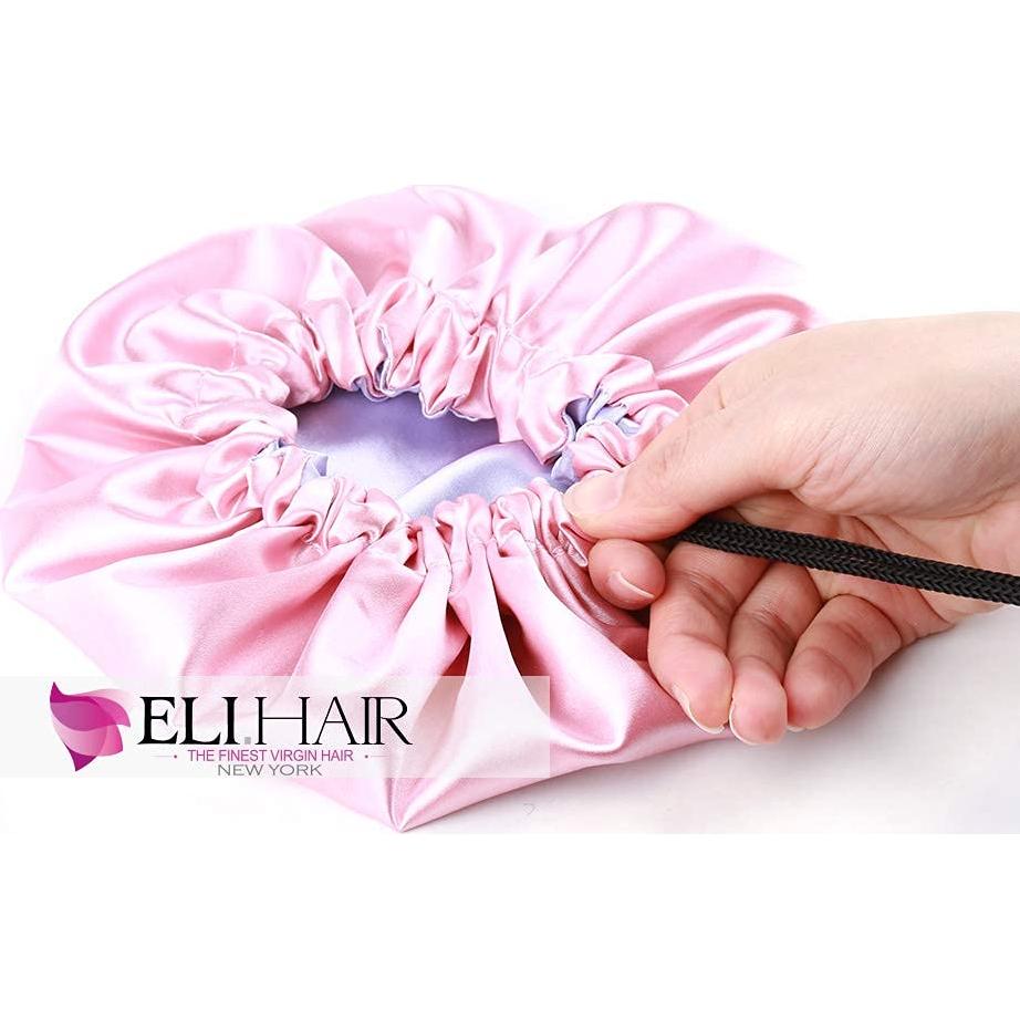 Gorro de Satén Ajustable para Dormir Niños ELIHAIR Rosa/Púrpura