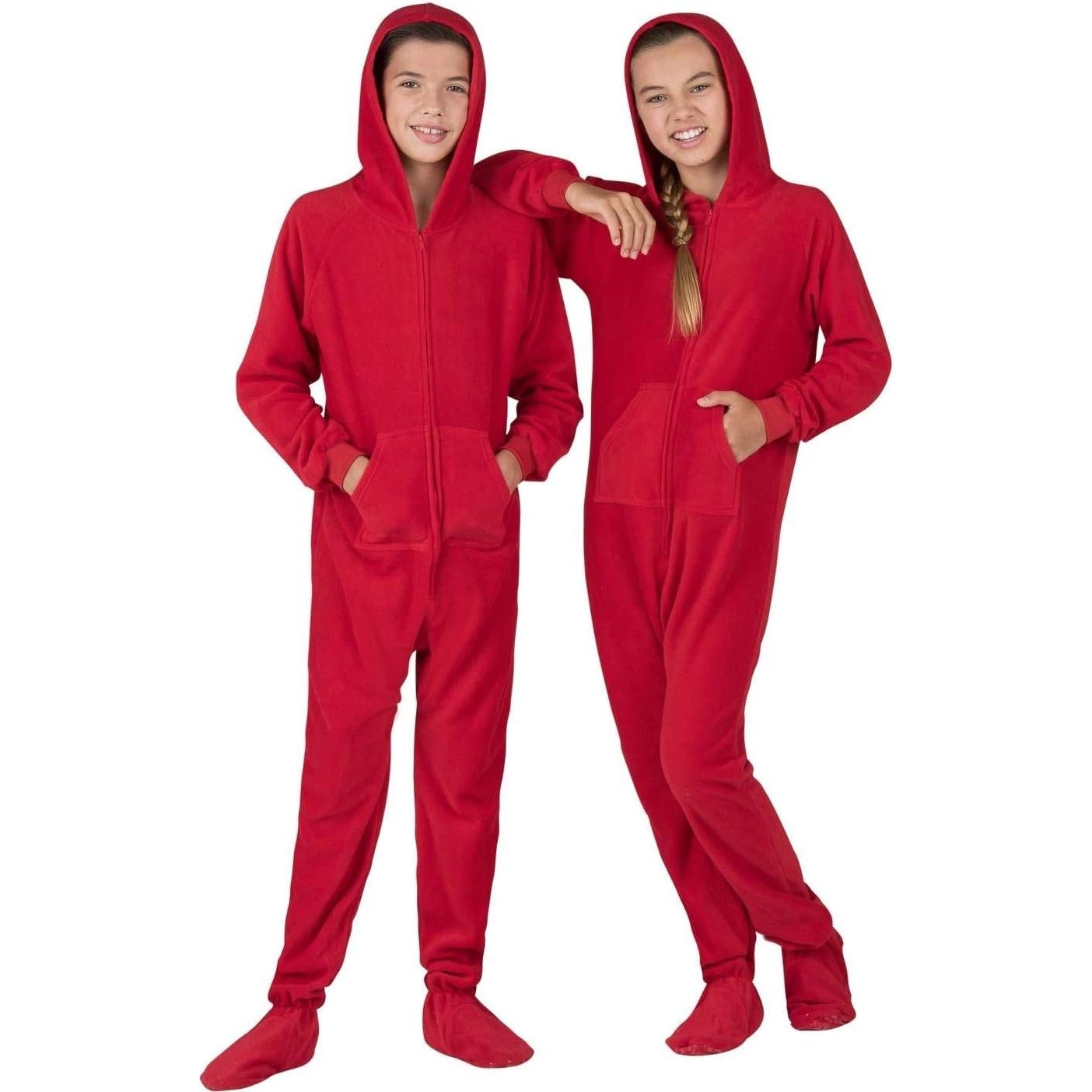 Pijamas con pies unisex Pijamas con pies FL-208-AH Rojo Chile