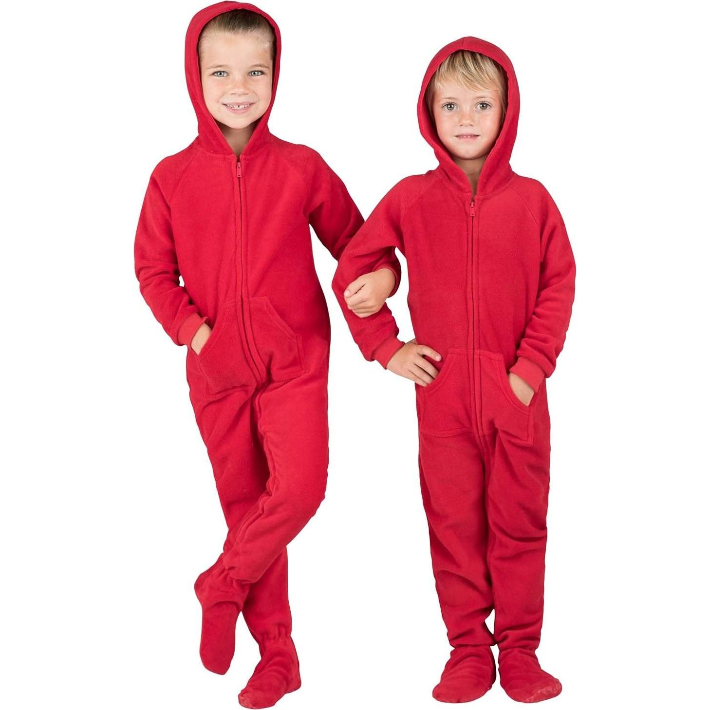 Pijamas con pies unisex Pijamas con pies FL-208-AH Rojo Chile