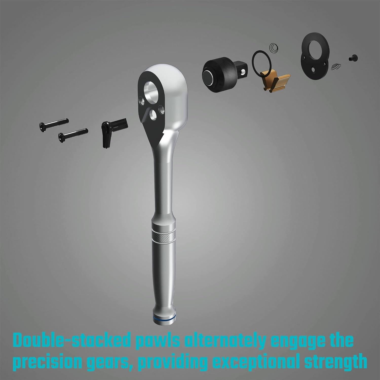 Juego de Carracas DURATECH 3 Piezas 72 Dientes Liberación Rápida